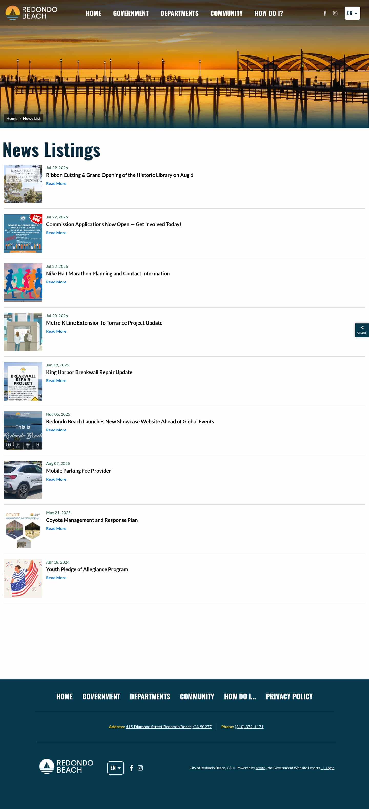 Latest website image capture
