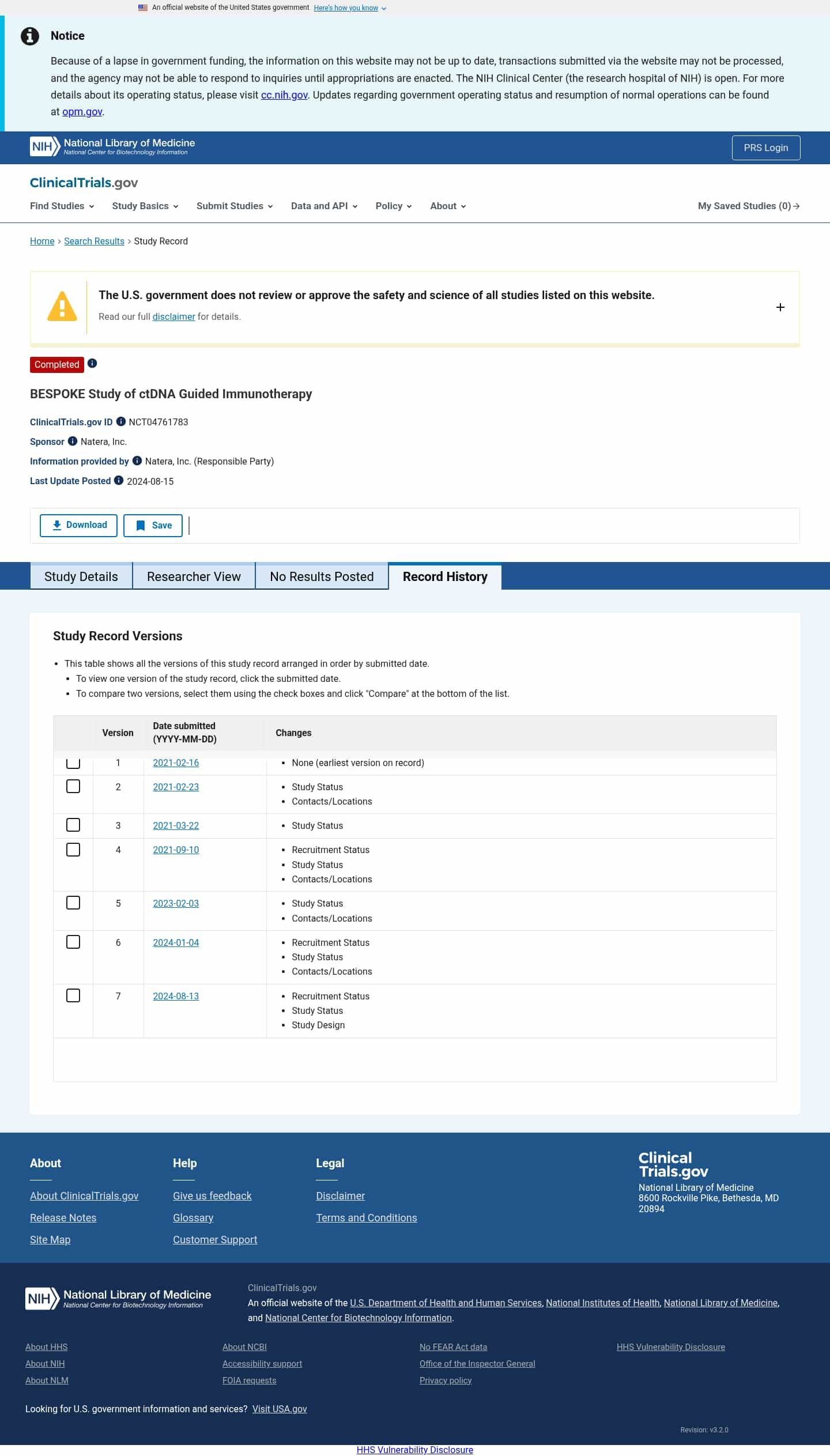 Latest website image capture