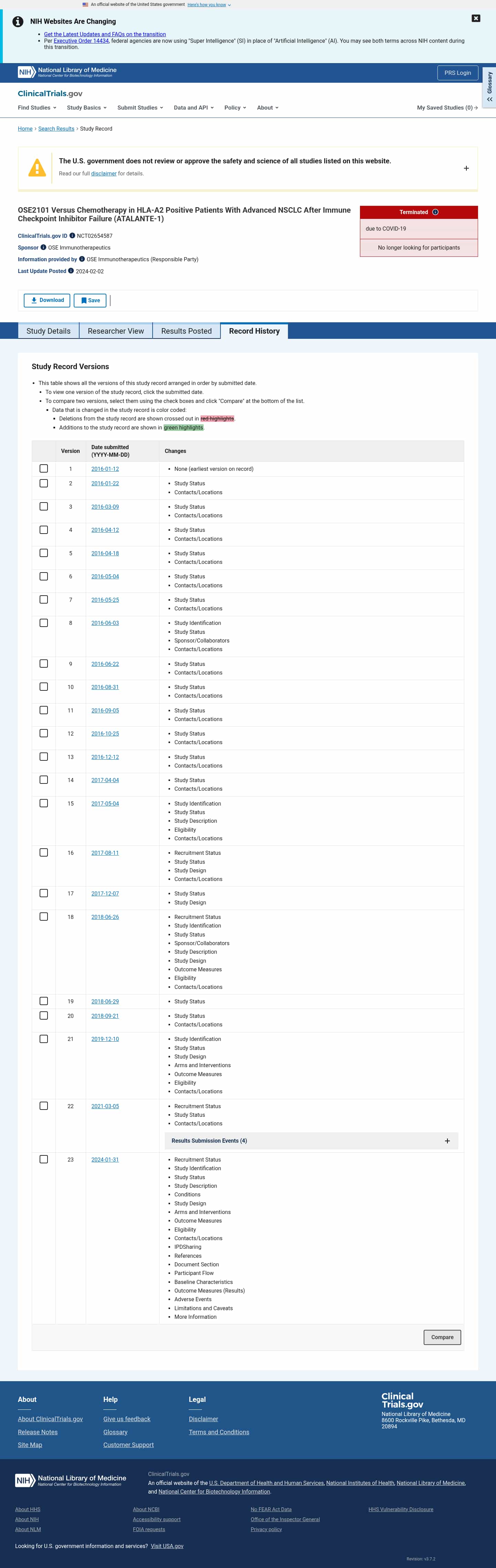 Latest website image capture