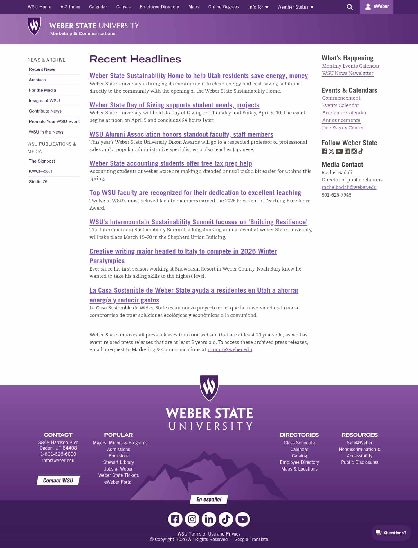 Latest website image capture