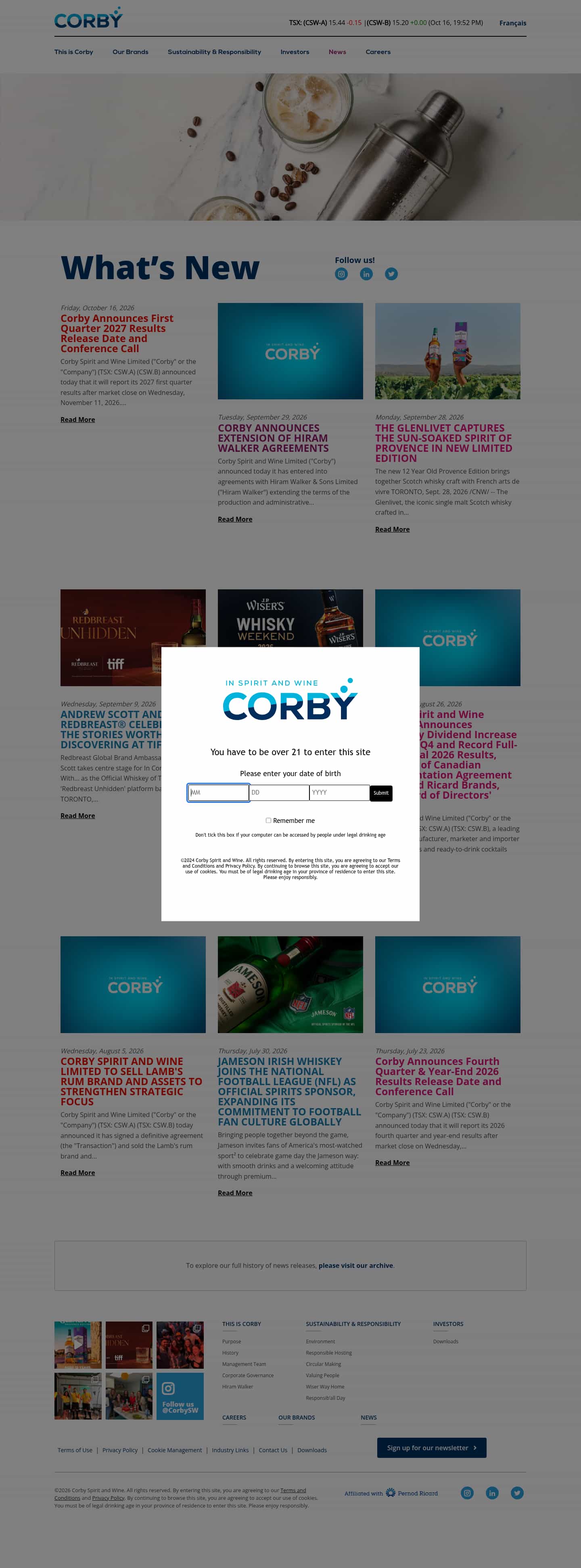 Latest website image capture