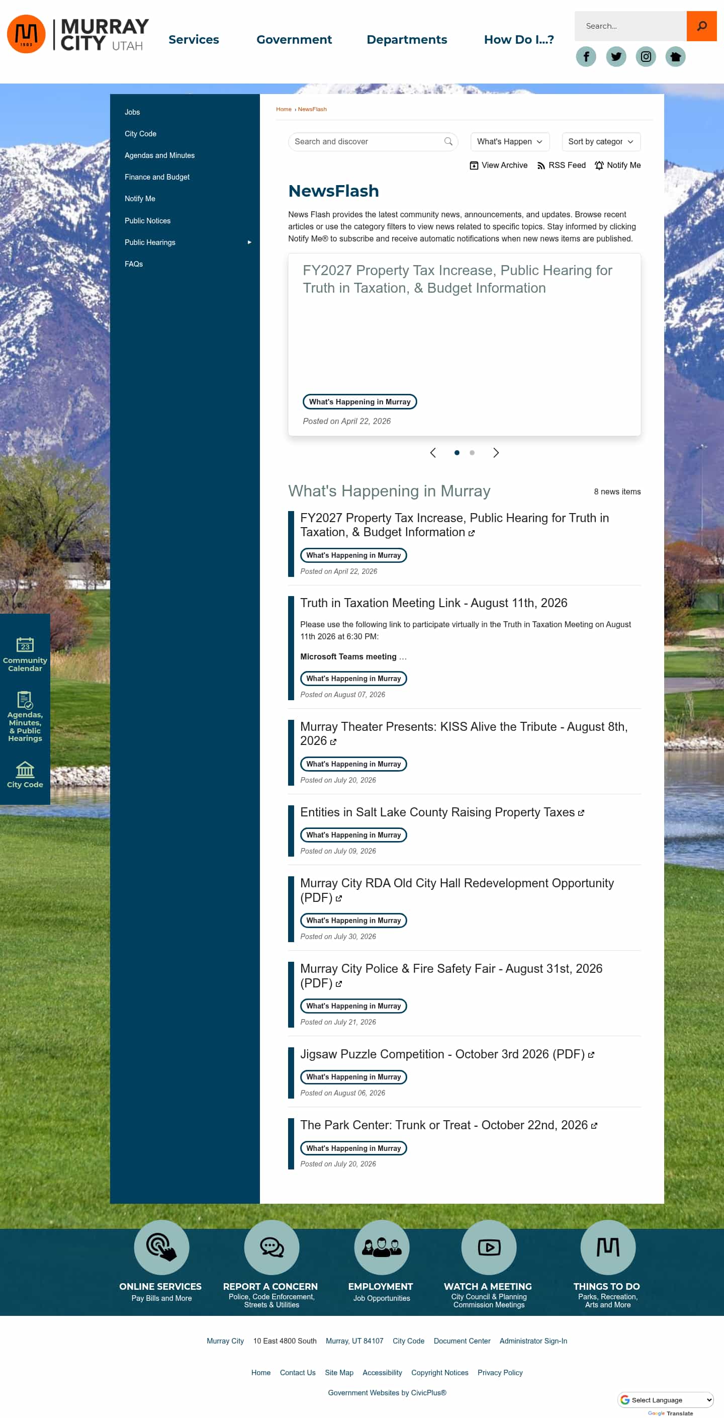Latest website image capture