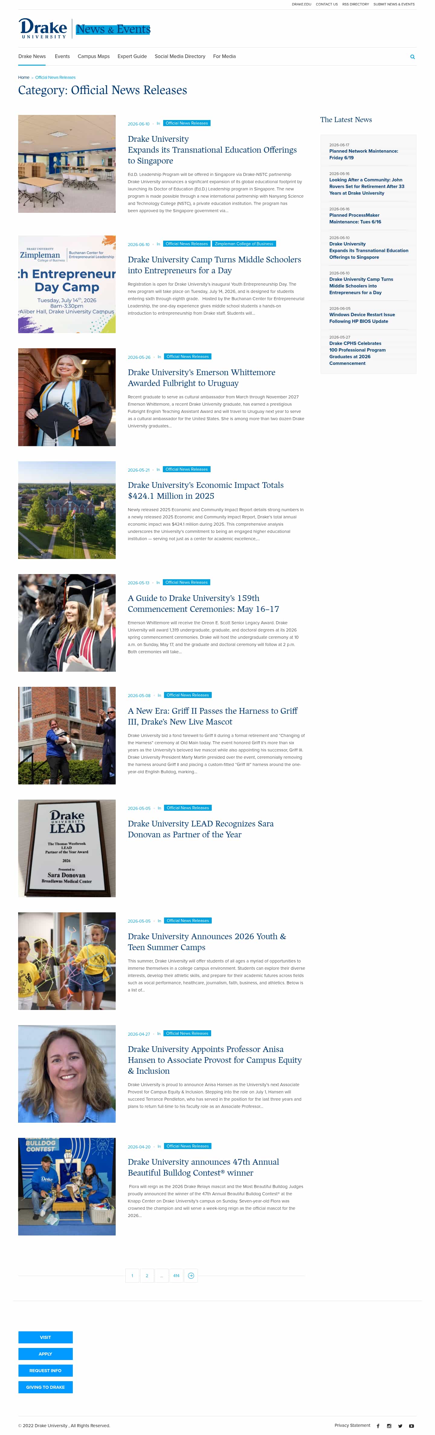 Latest website image capture