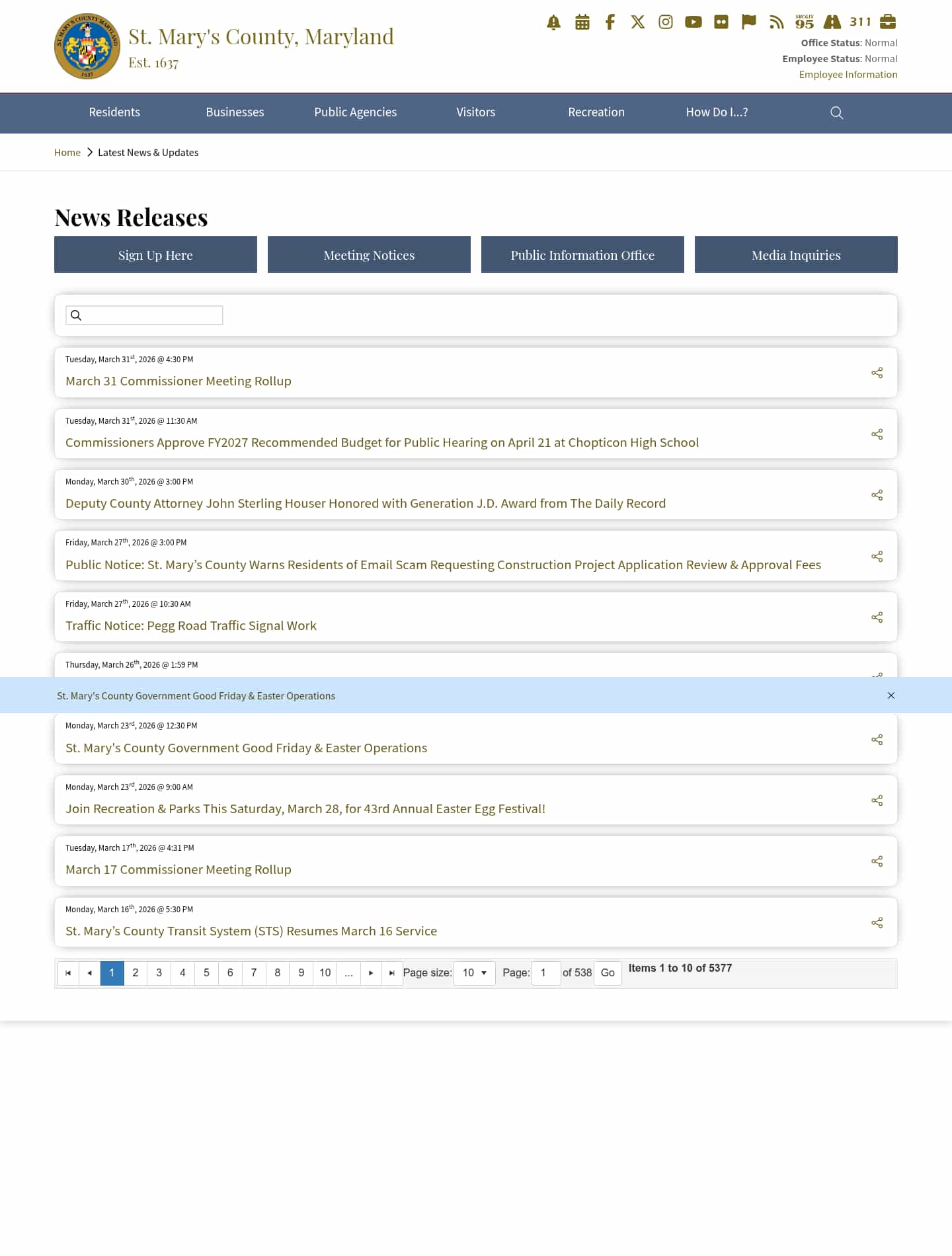Latest website image capture