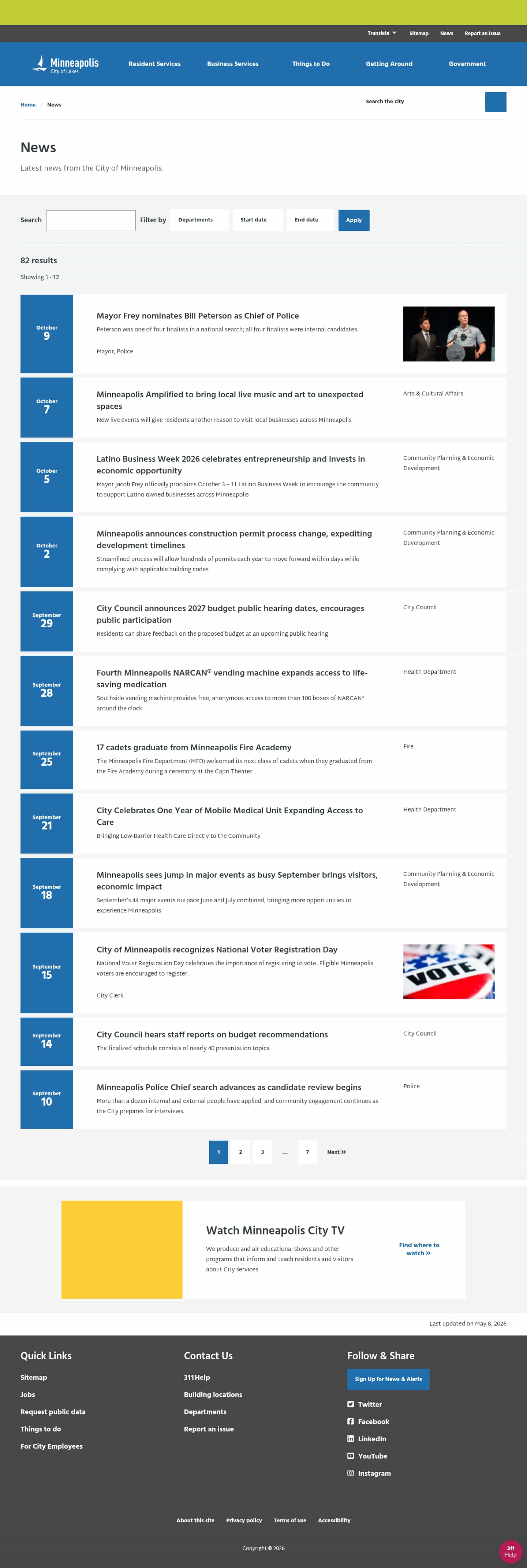 Latest website image capture