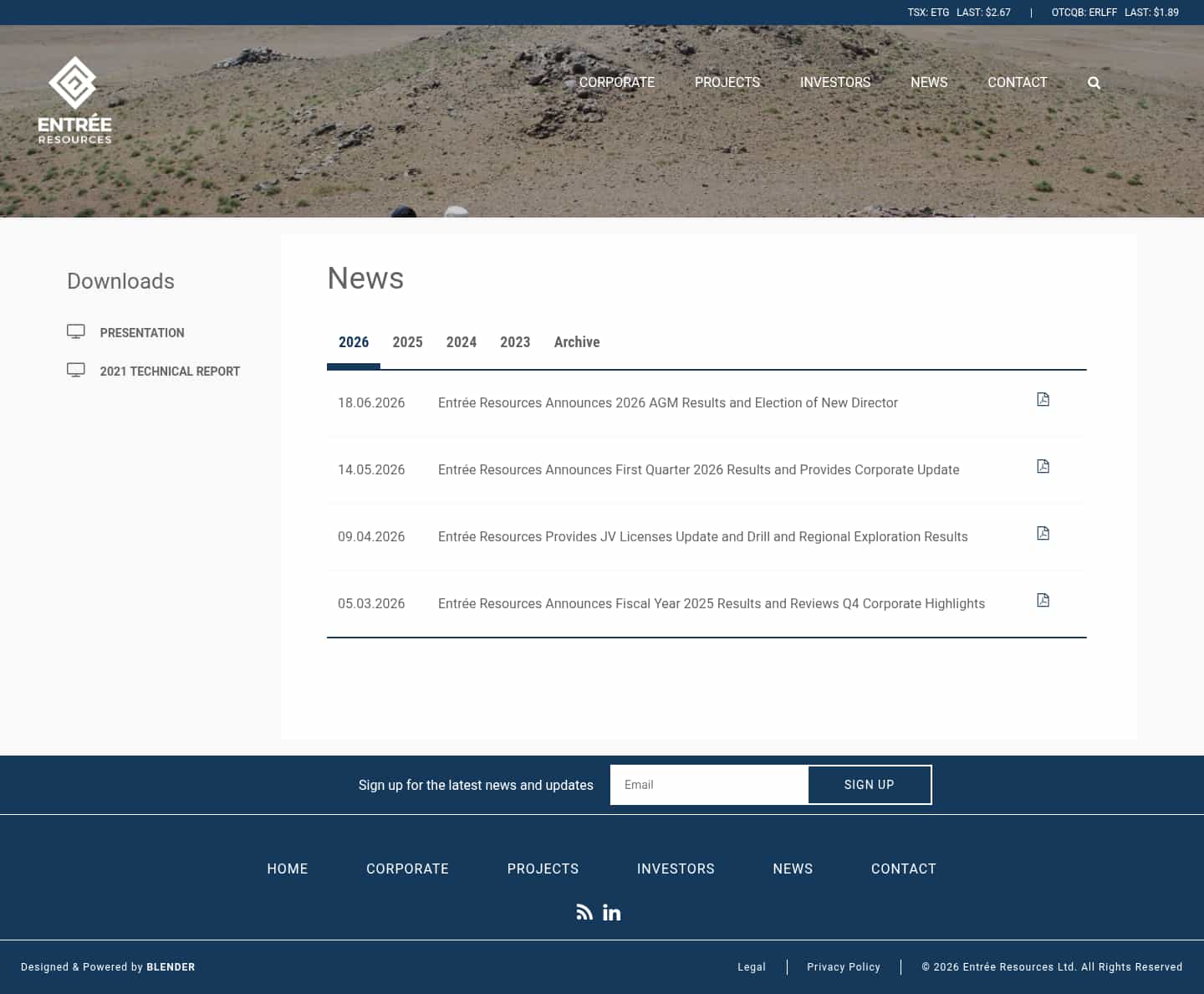 Latest website image capture