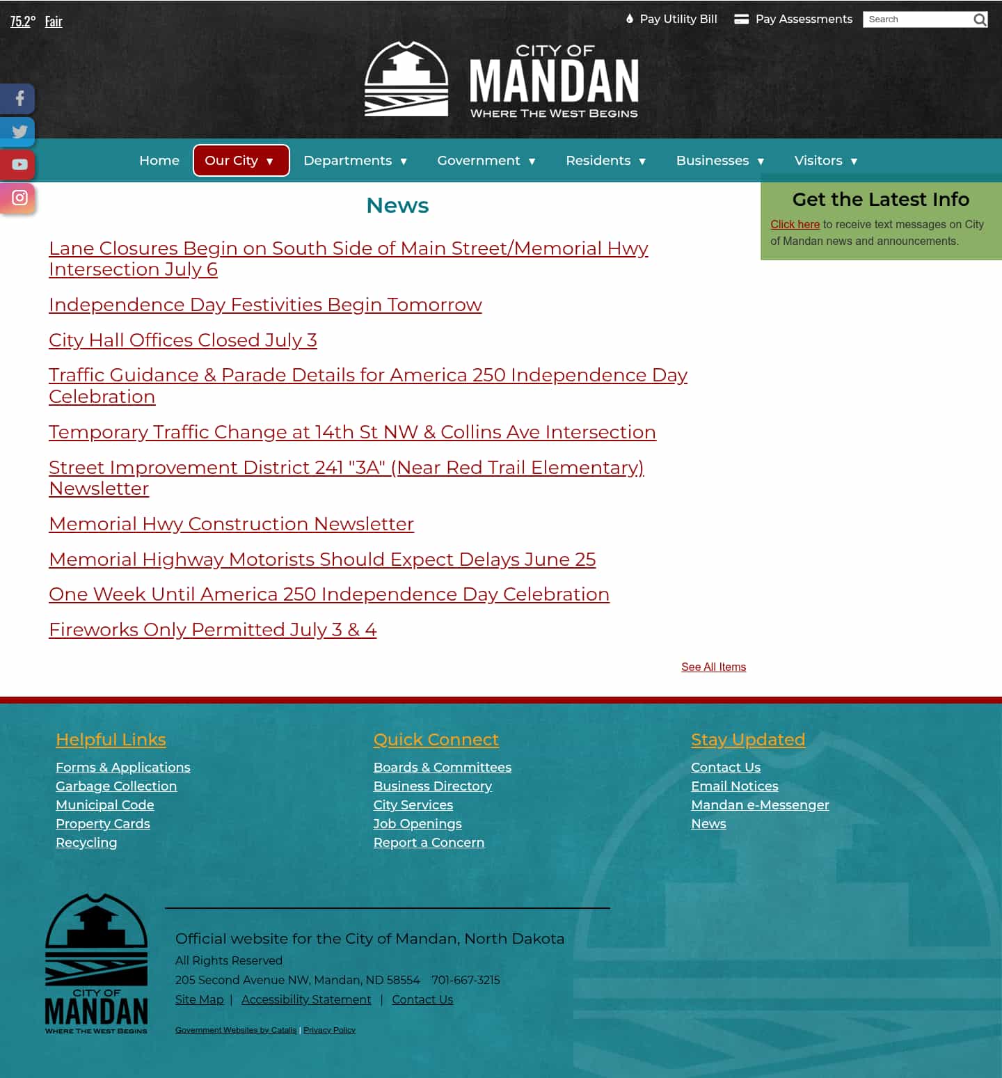Latest website image capture
