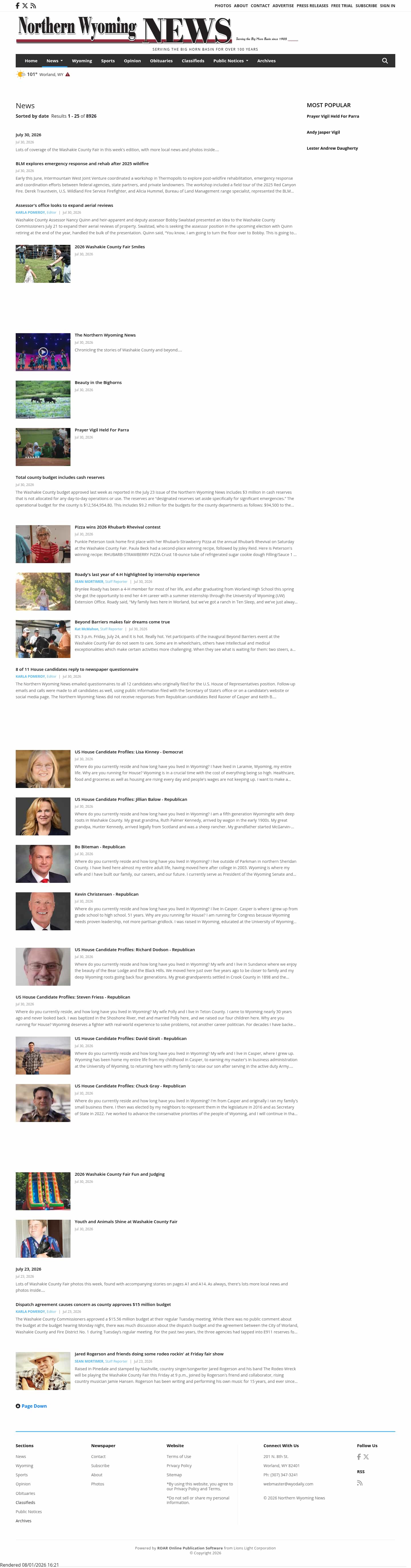 Latest website image capture
