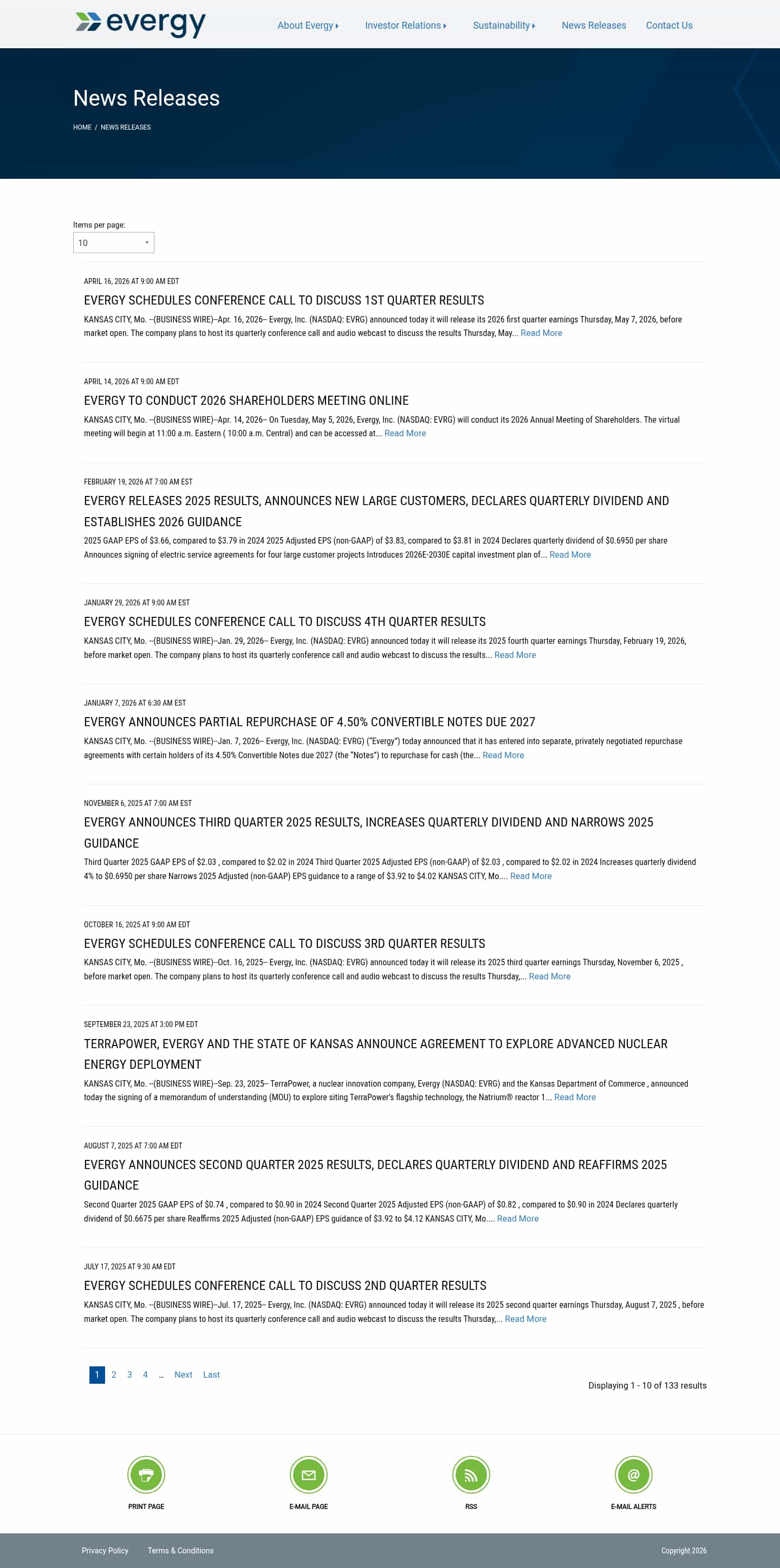 Latest website image capture