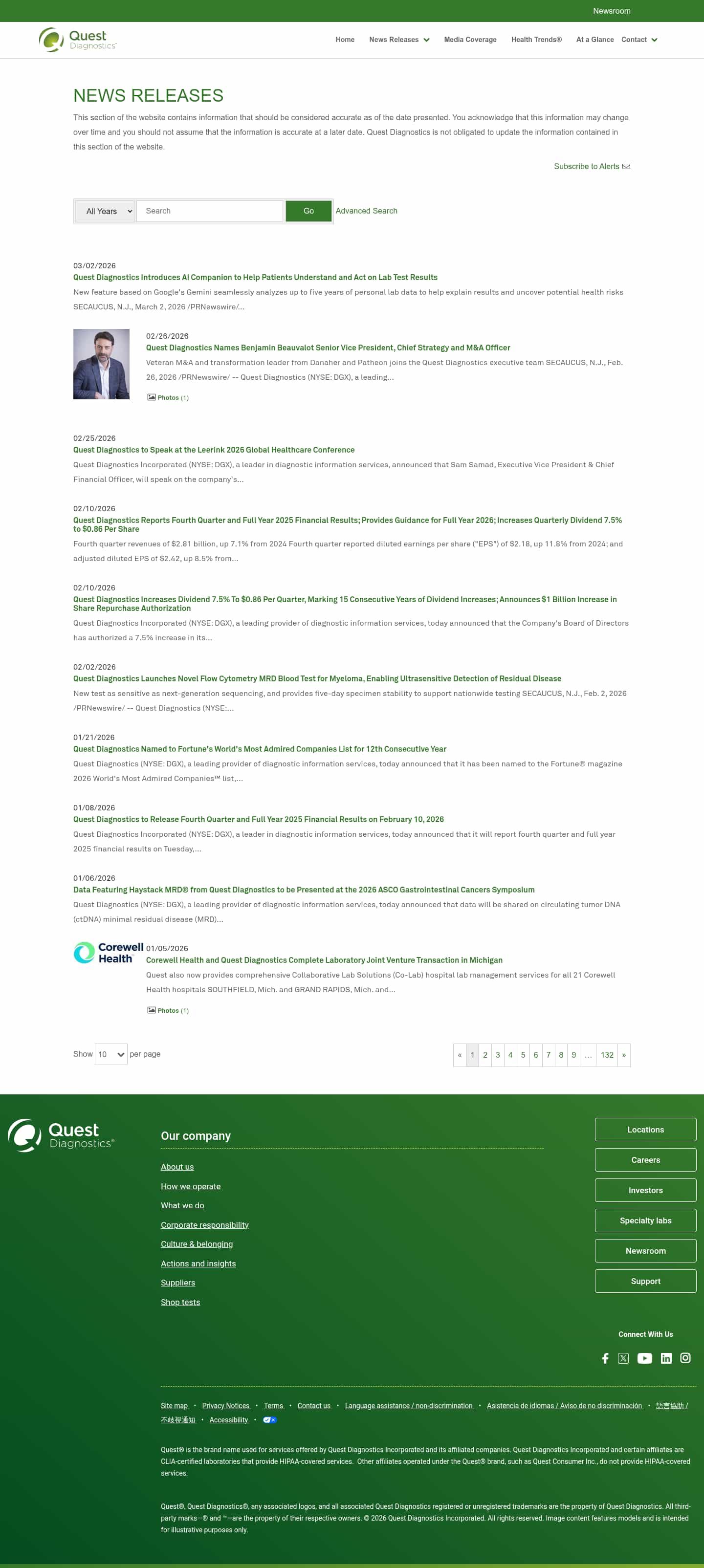 Latest website image capture