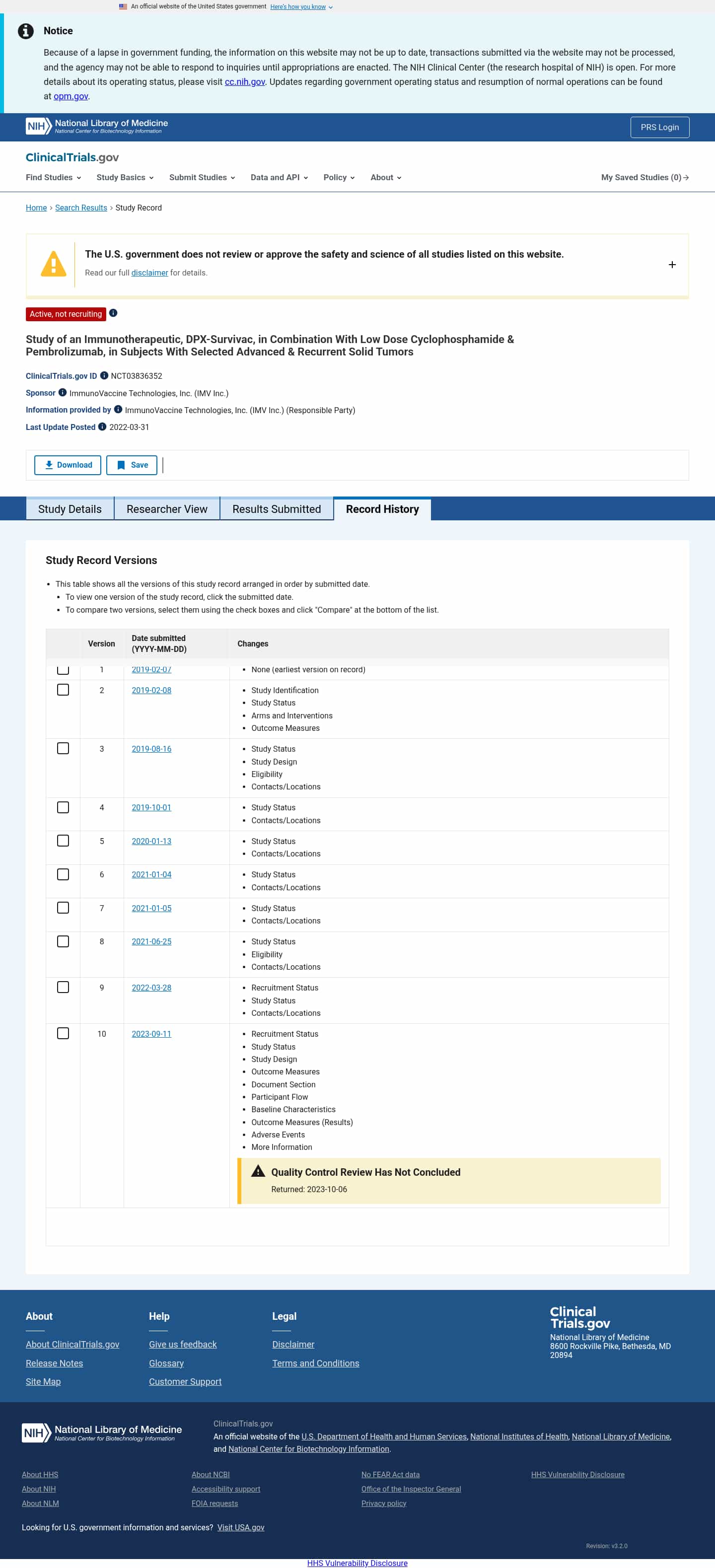 Latest website image capture