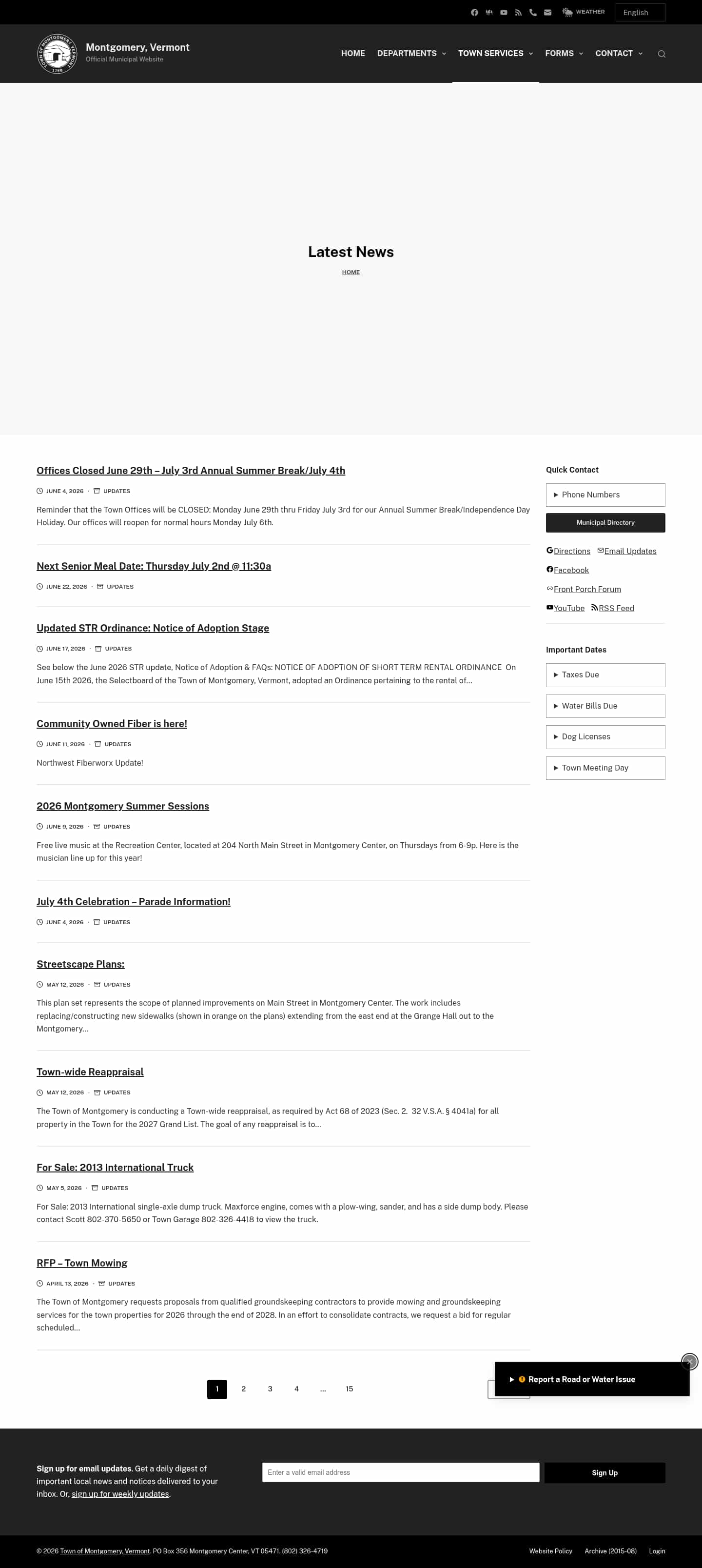 Latest website image capture