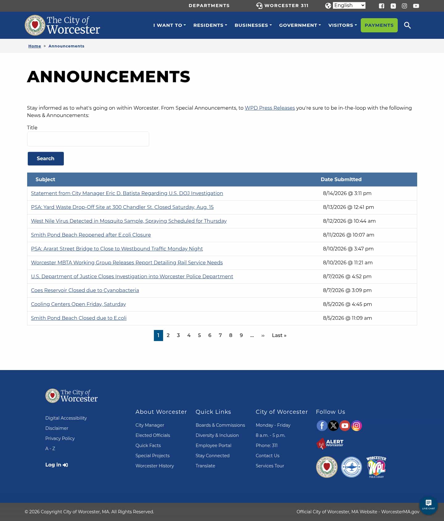 Latest website image capture