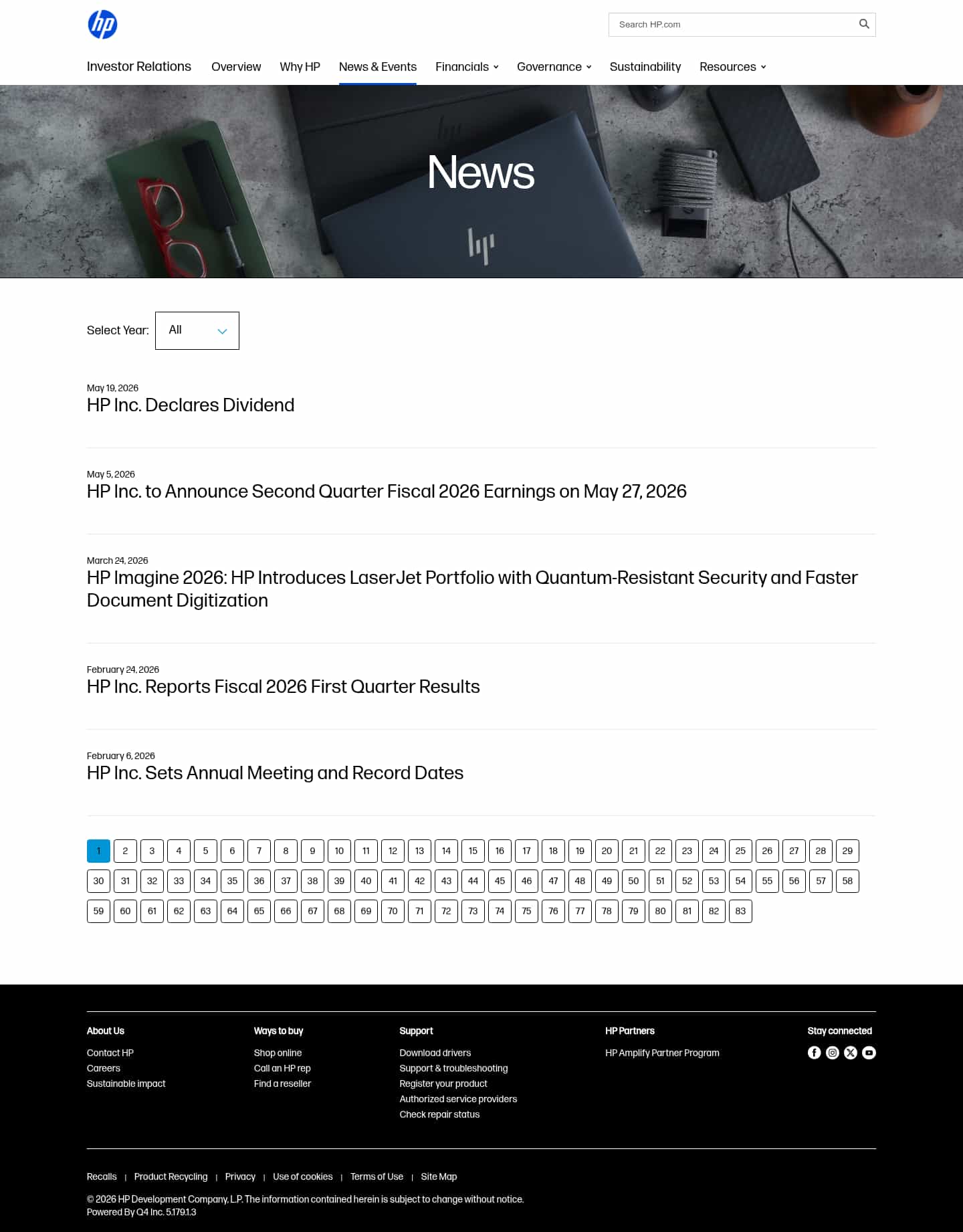 Latest website image capture