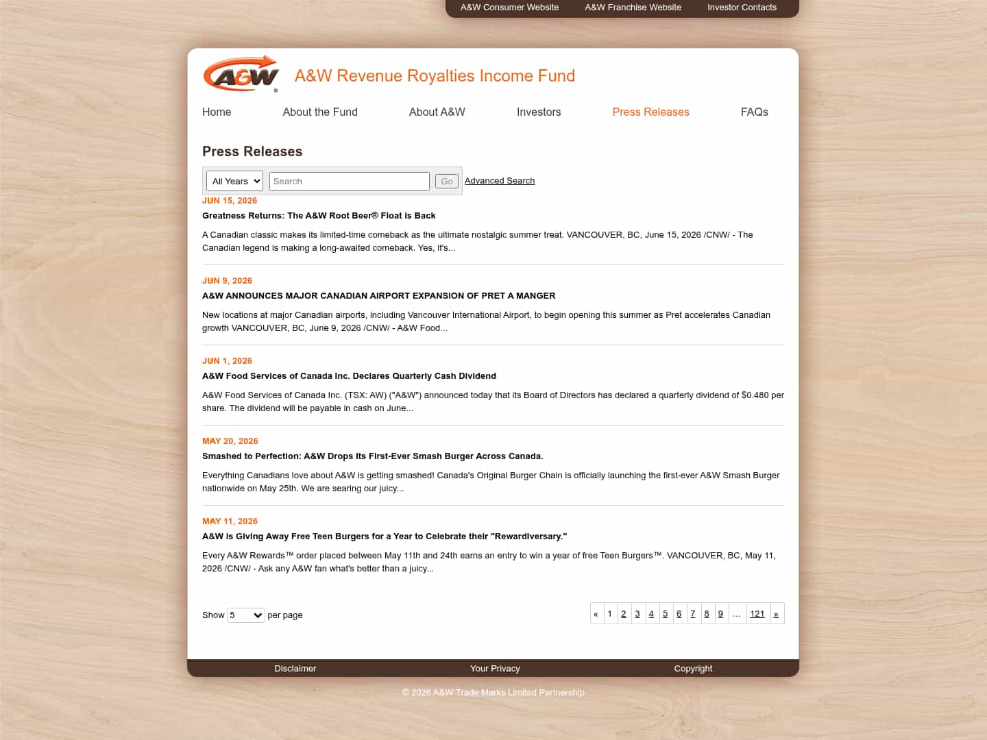 Latest website image capture