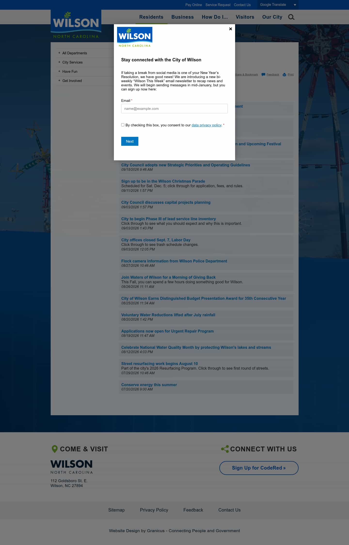 Latest website image capture