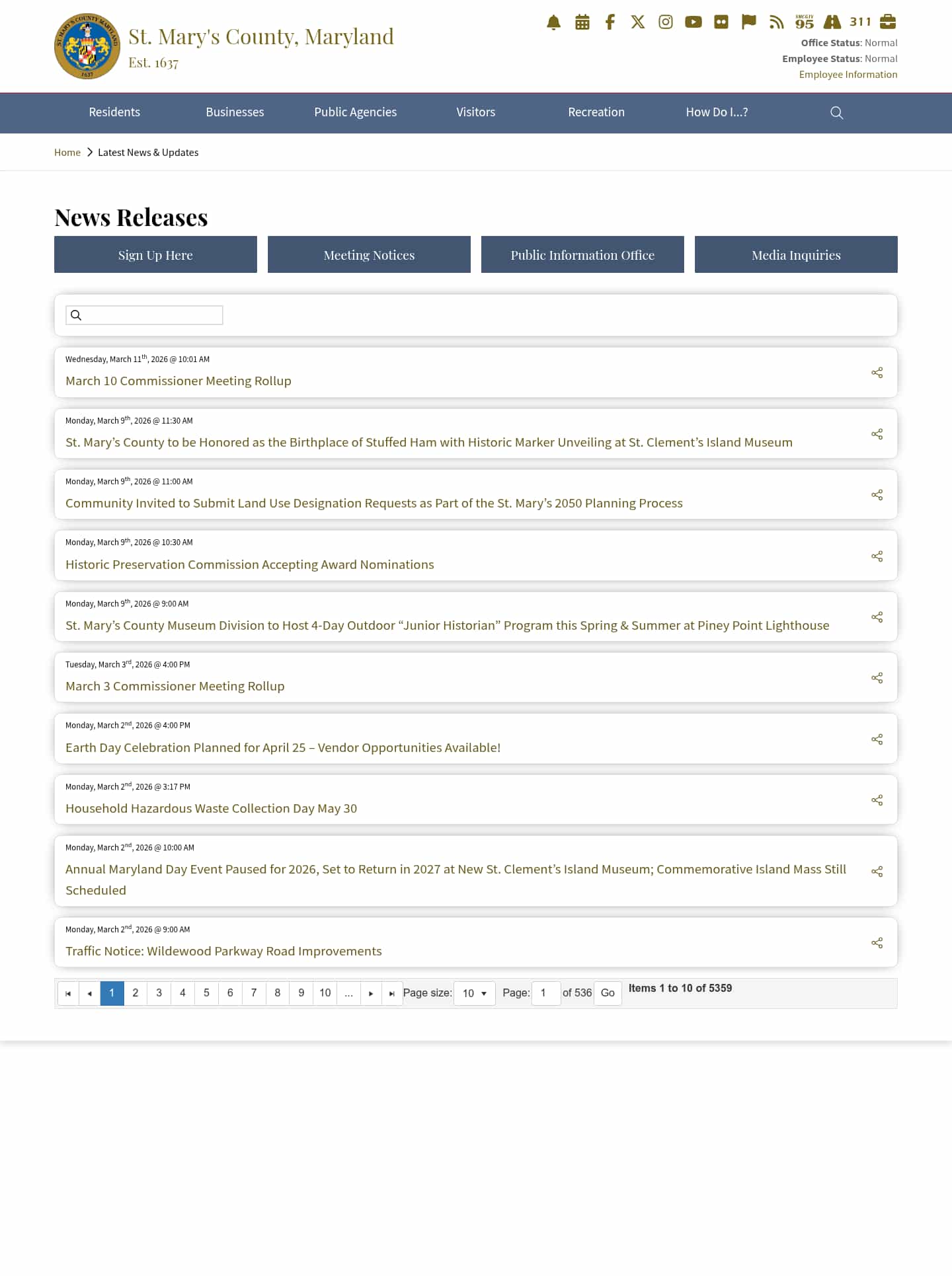 Latest website image capture