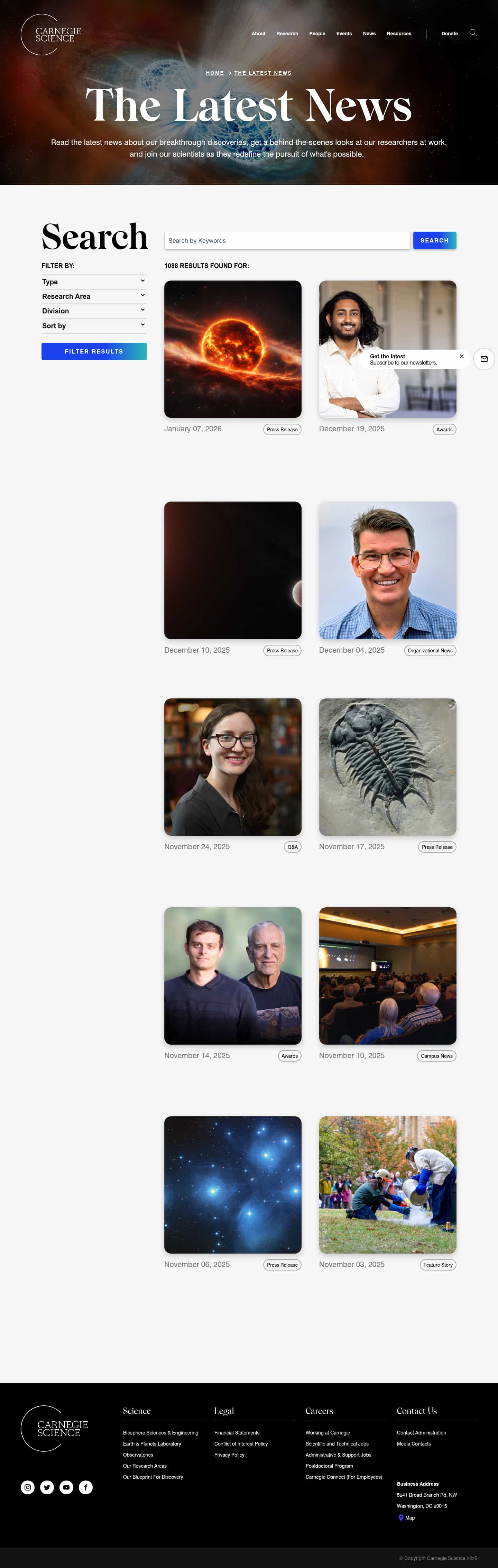 Latest website image capture