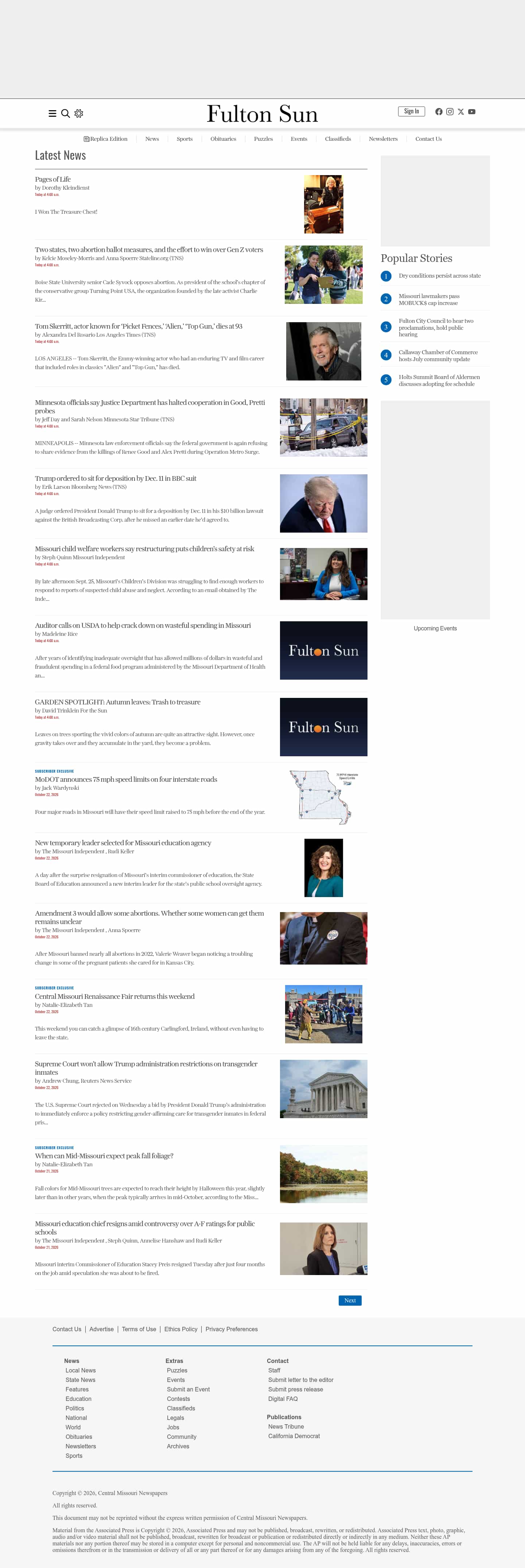 Latest website image capture
