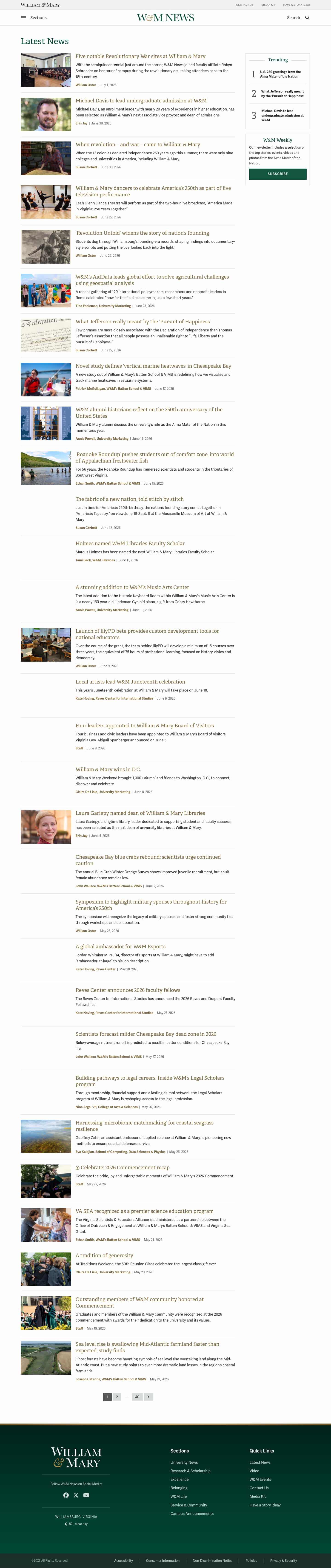 Latest website image capture