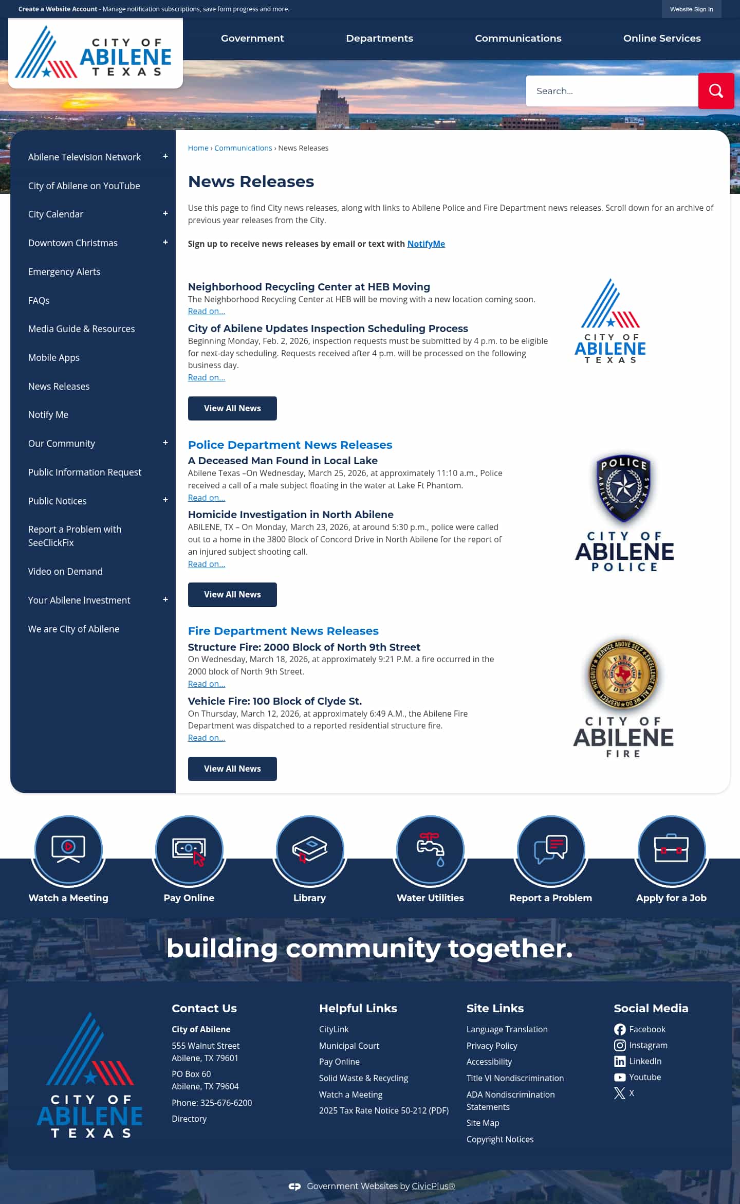 Latest website image capture