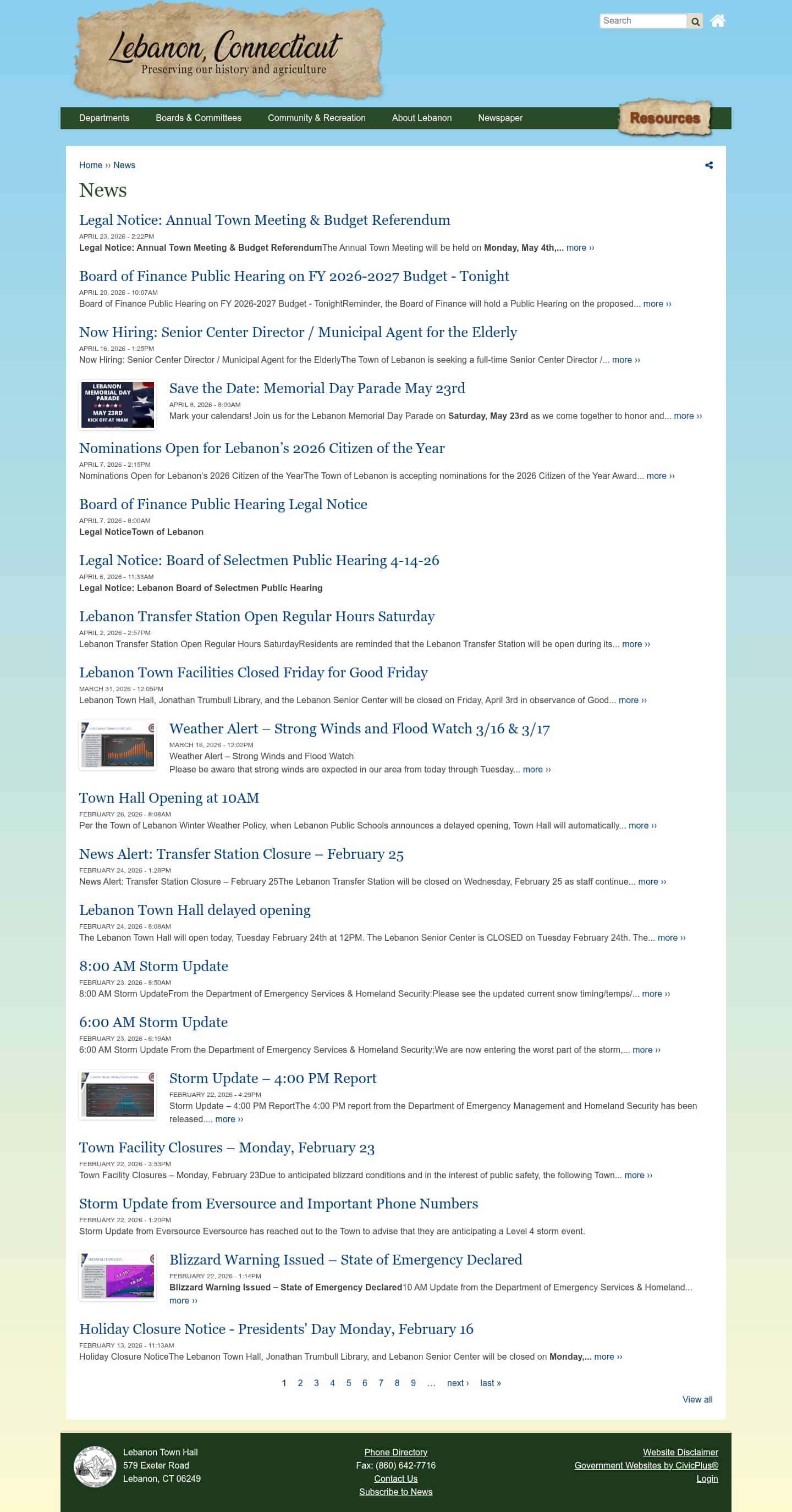 Latest website image capture