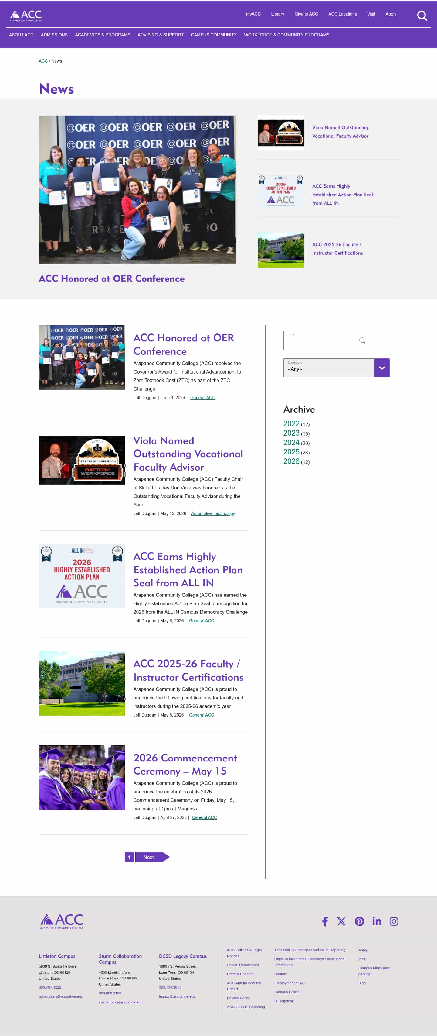 Latest website image capture