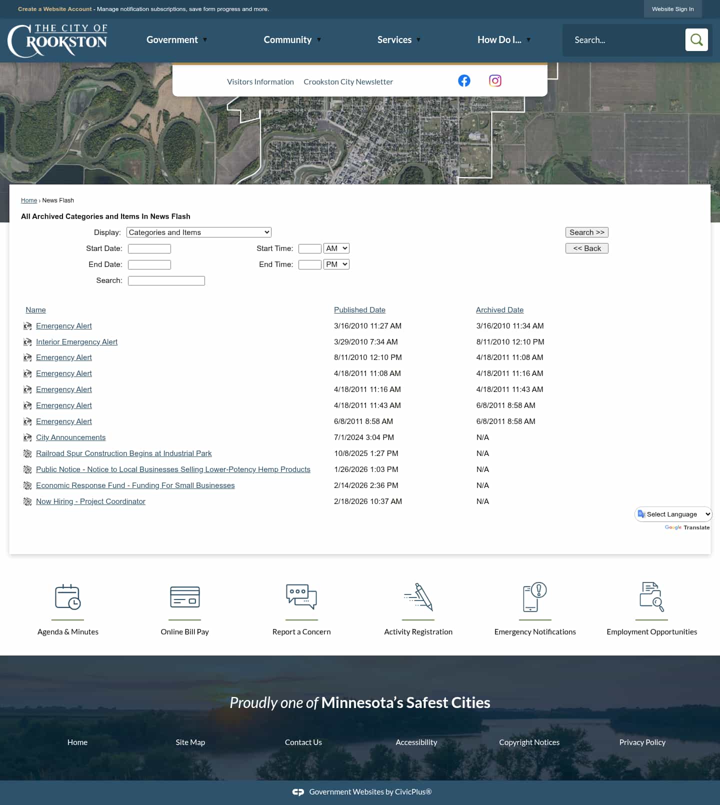 Latest website image capture