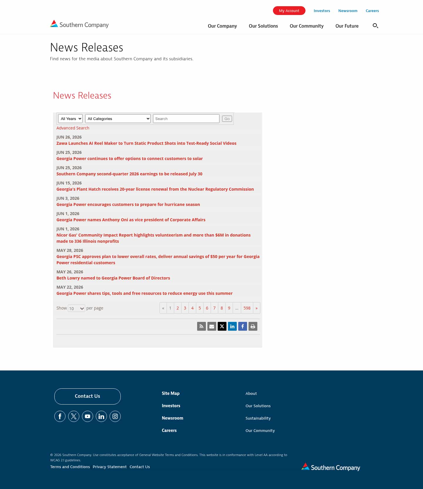 Latest website image capture