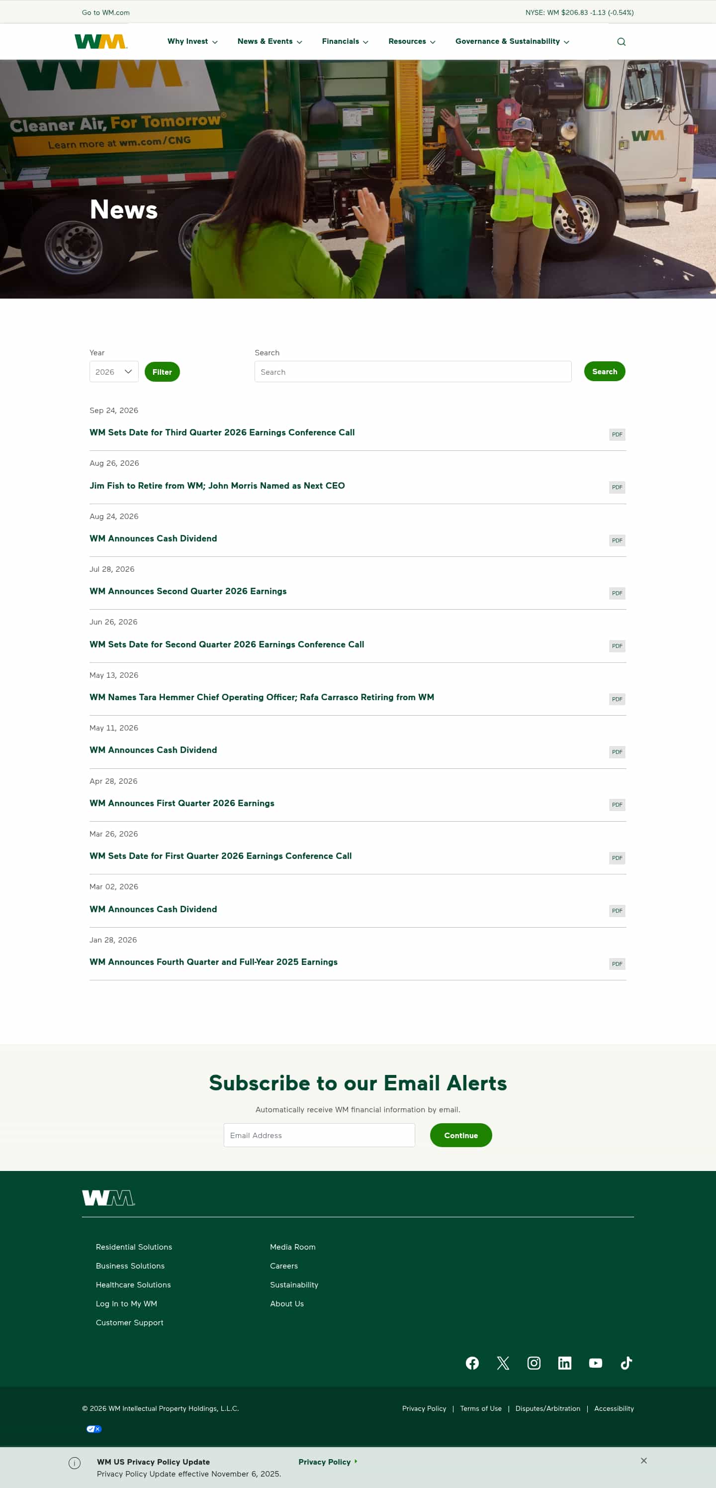 Latest website image capture