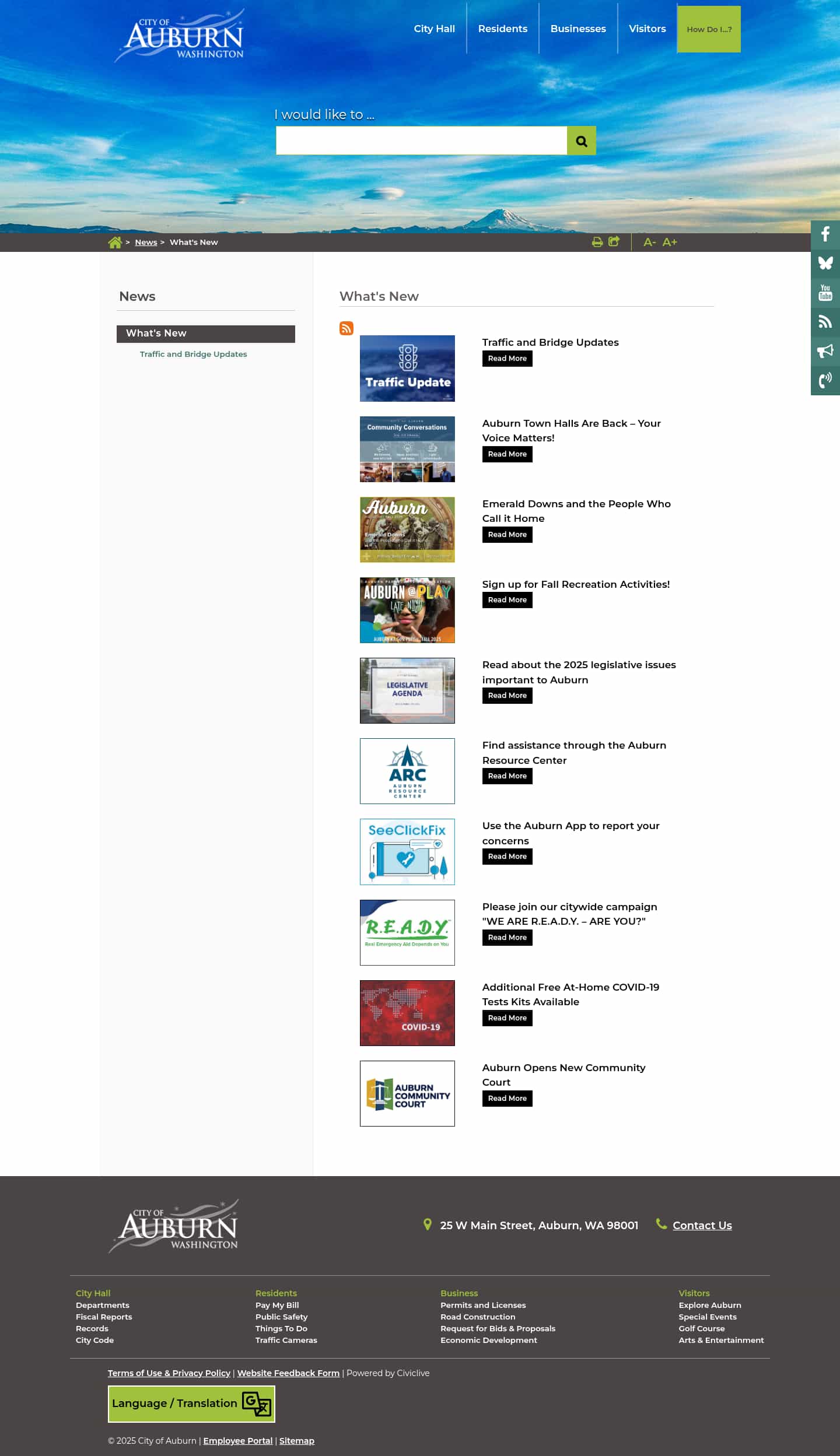 Latest website image capture