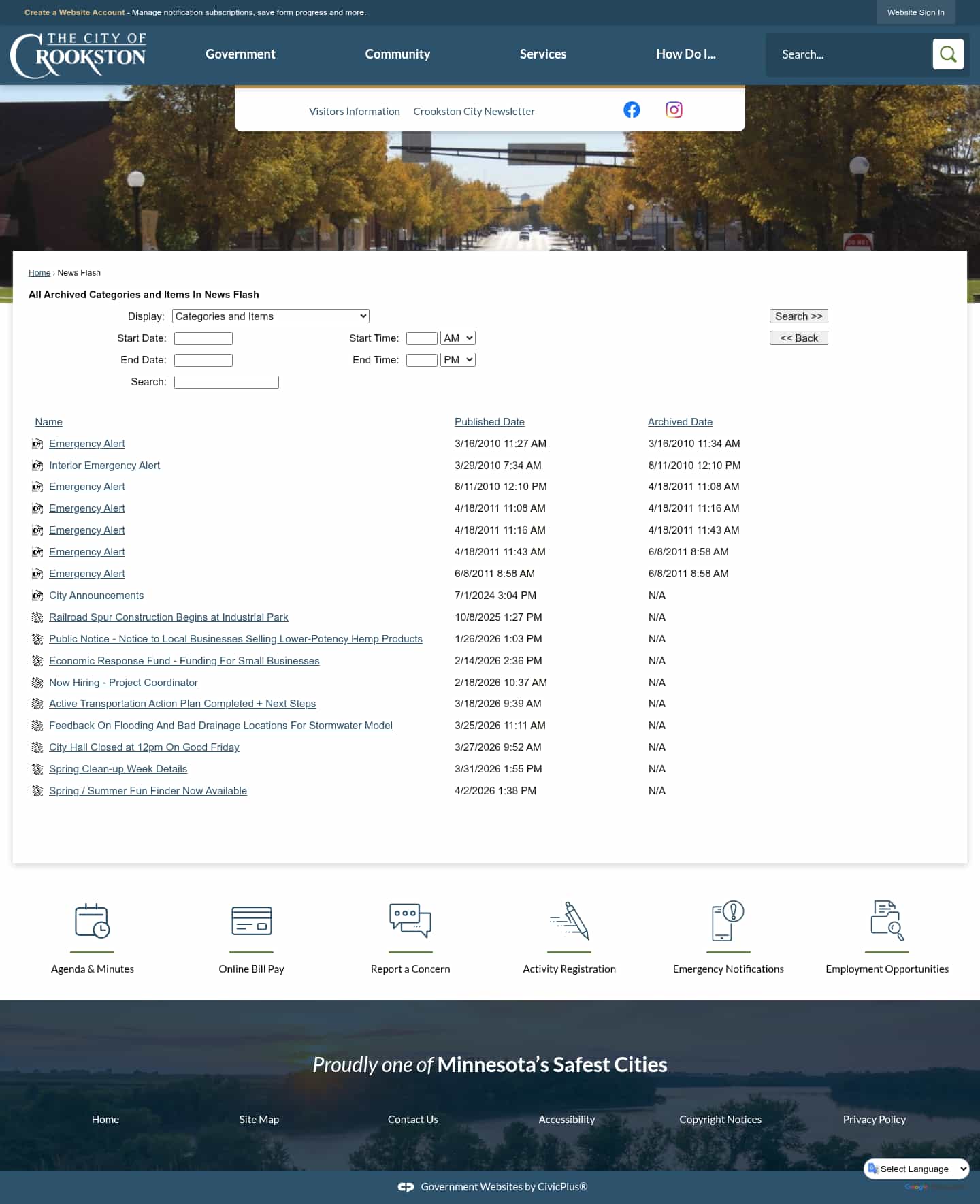Latest website image capture