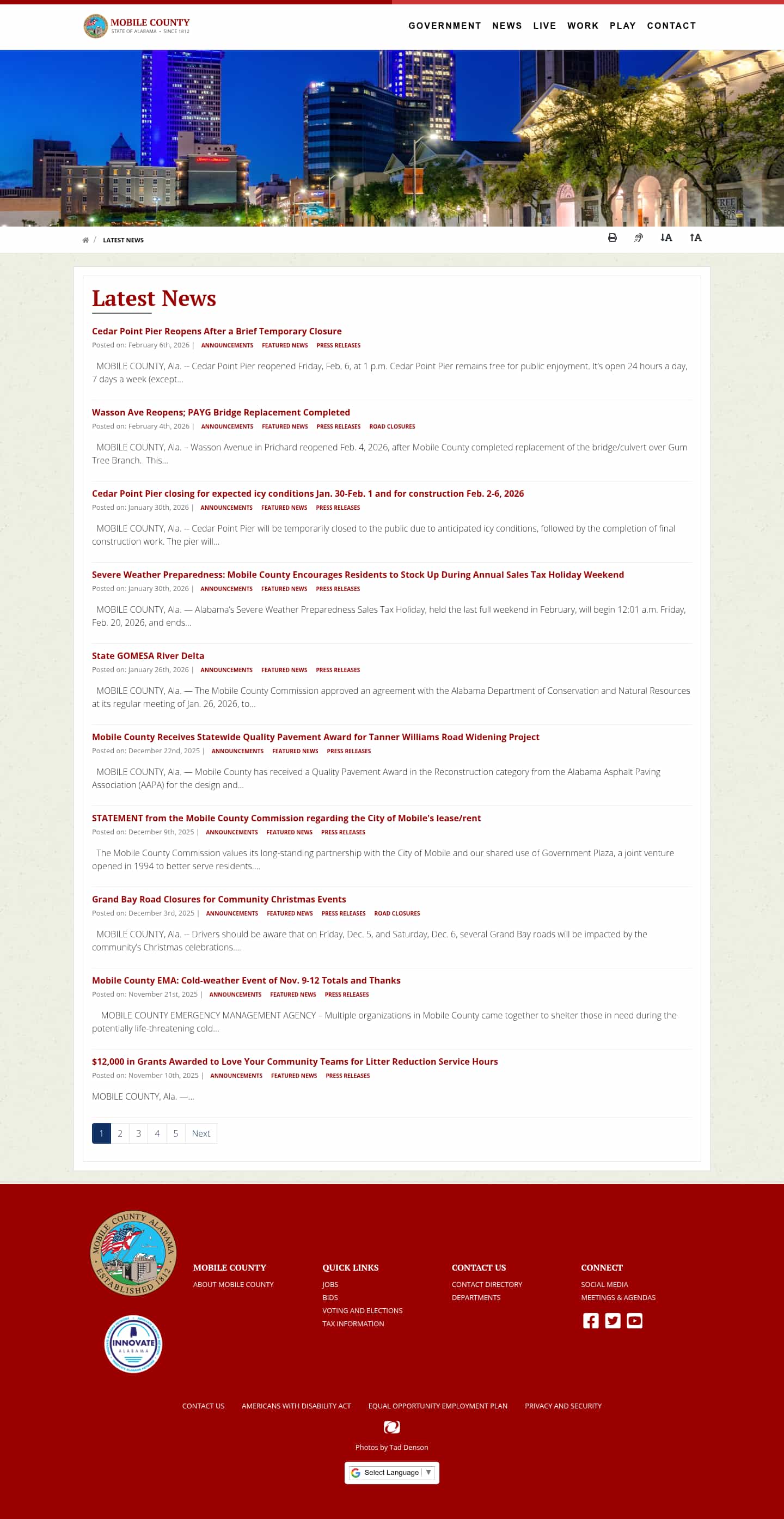 Latest website image capture