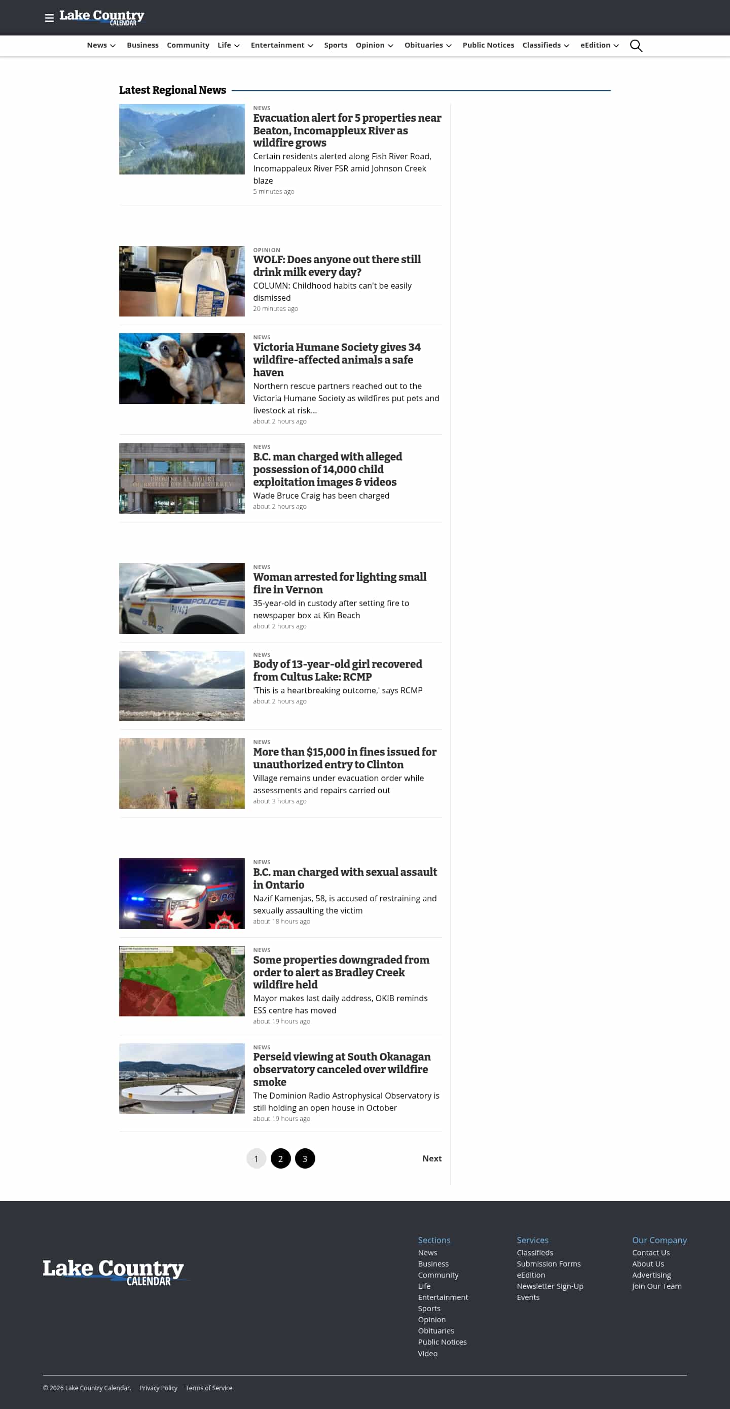 Latest website image capture