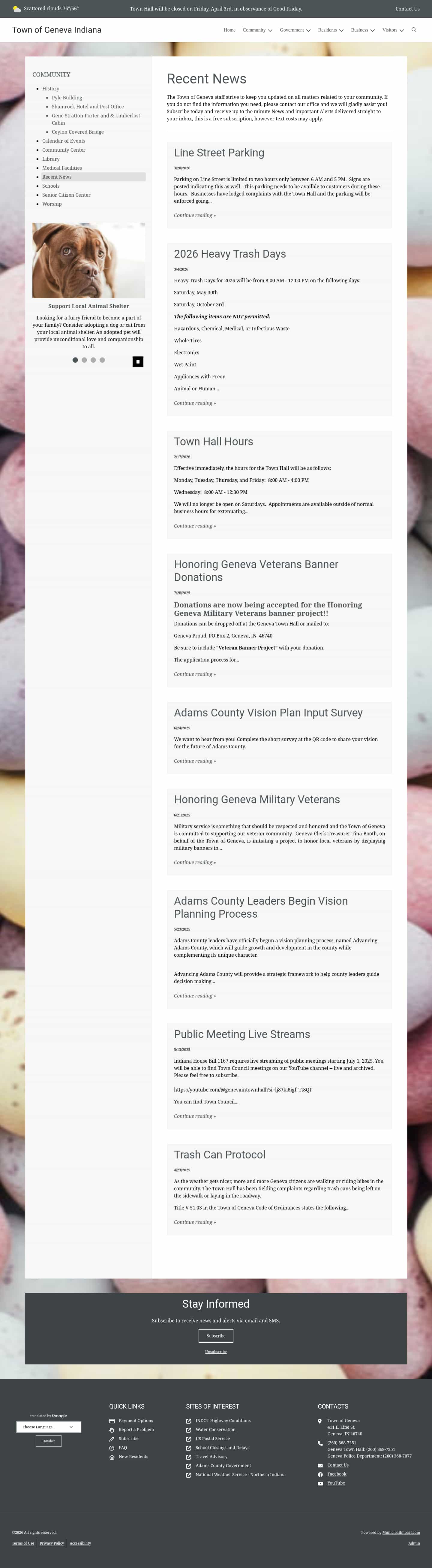 Latest website image capture