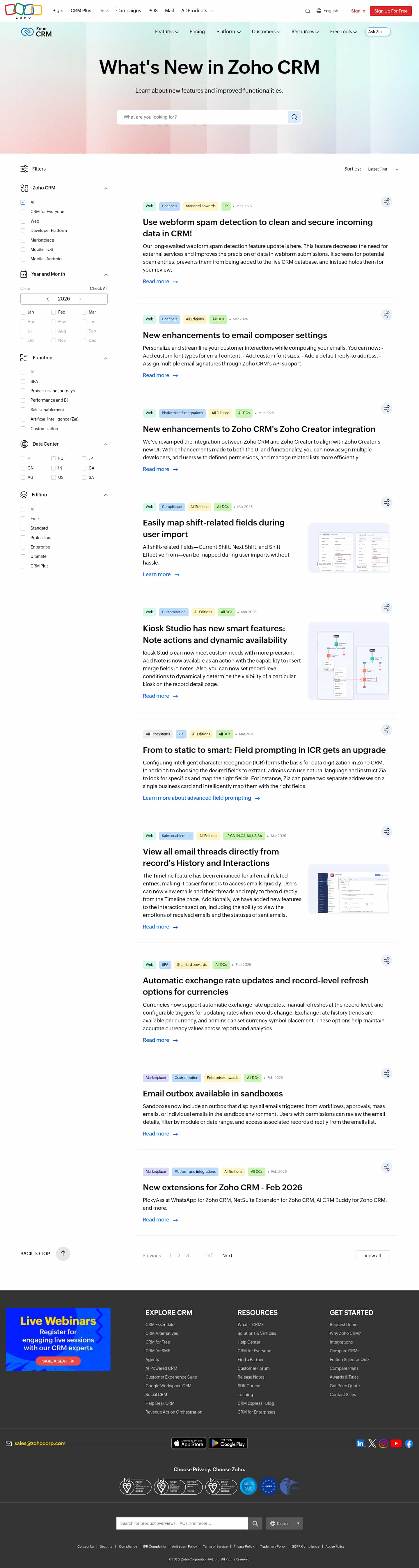 Latest website image capture