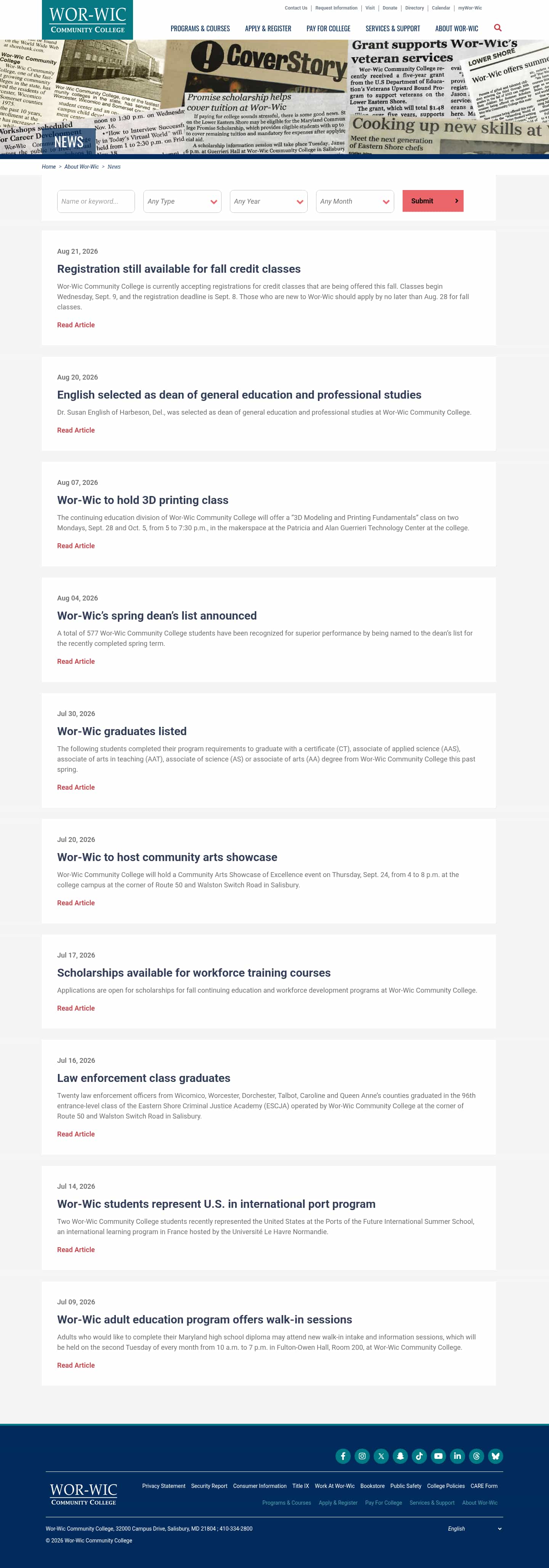 Latest website image capture