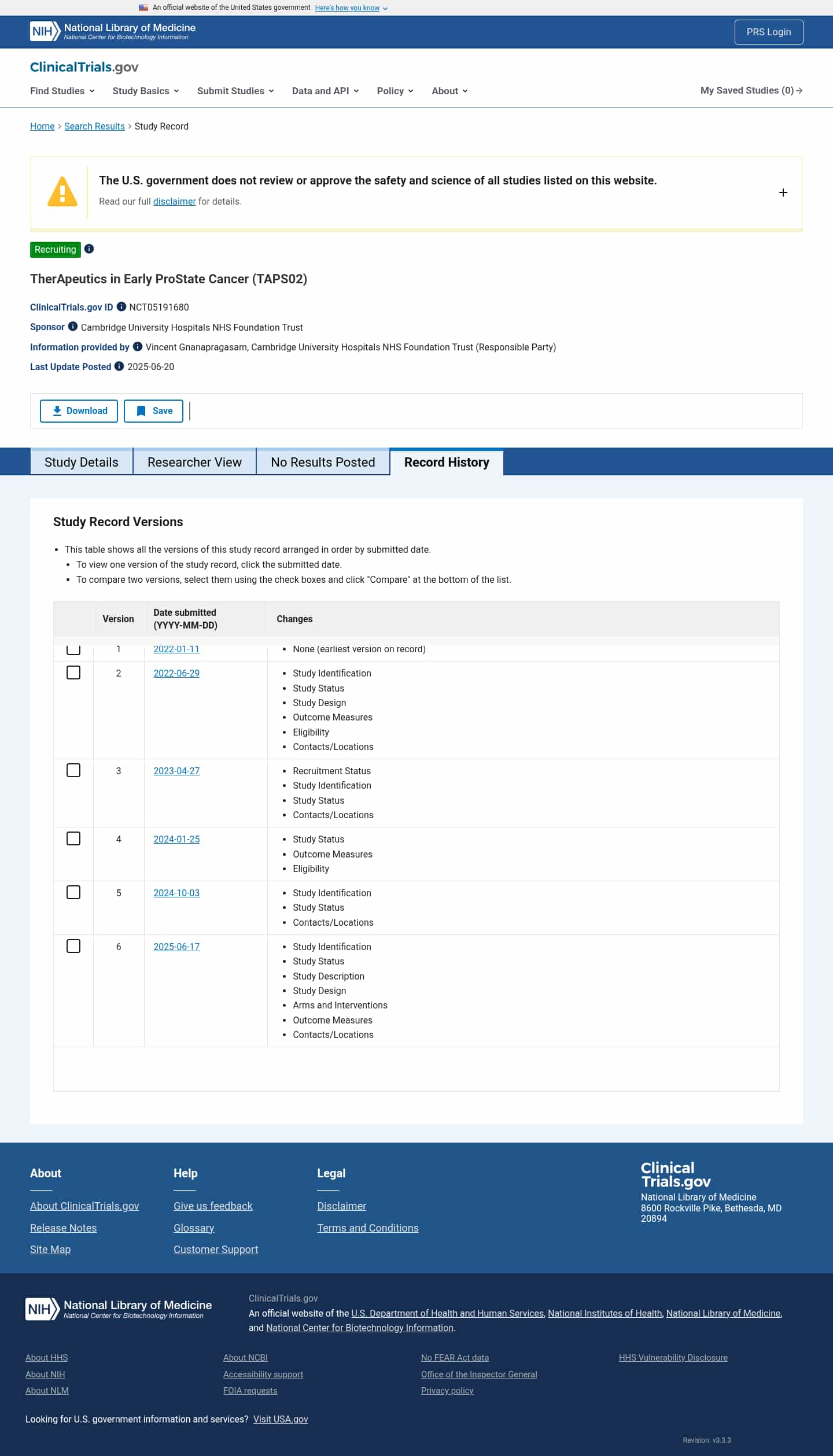 Latest website image capture
