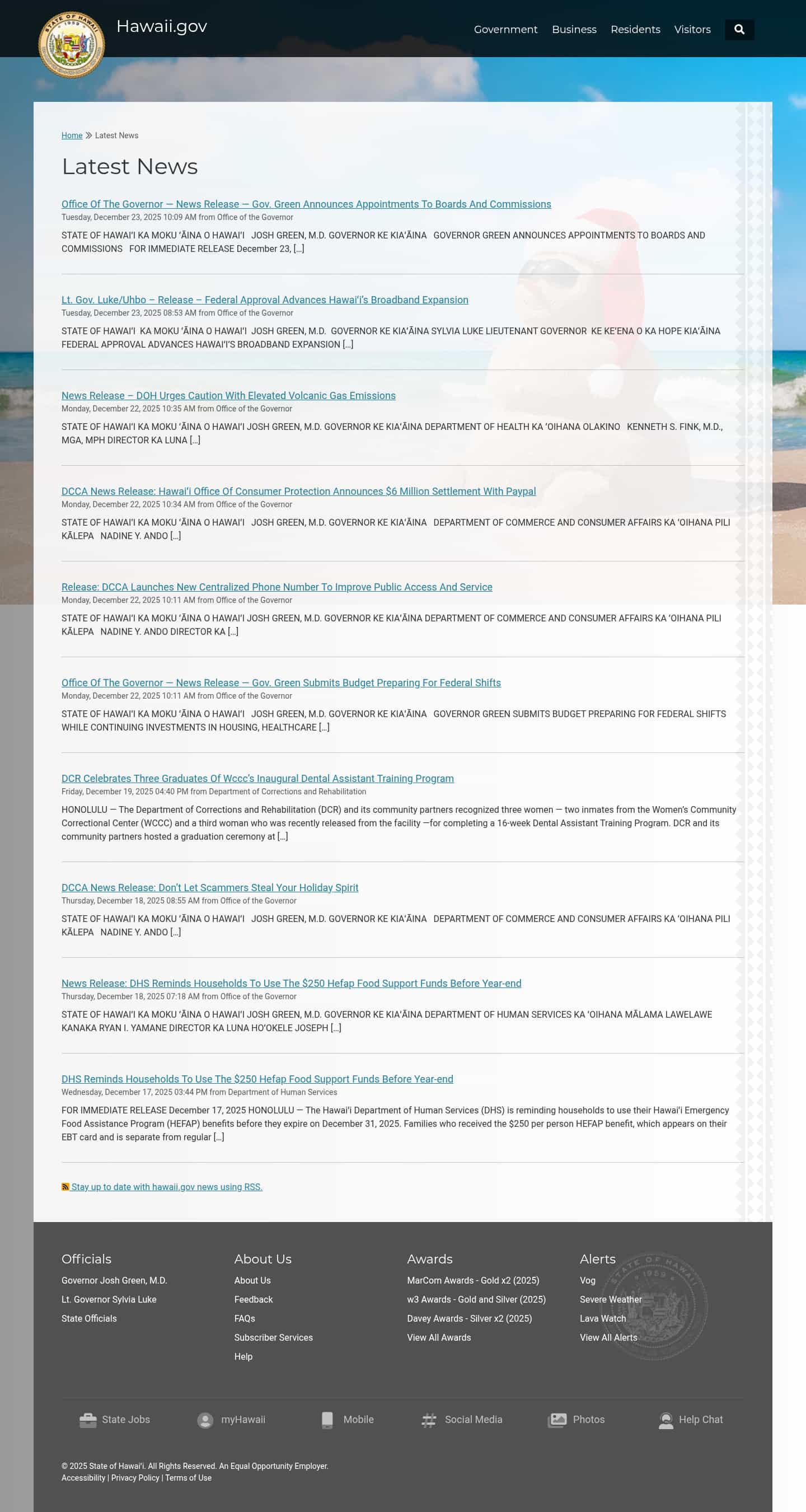 Latest website image capture