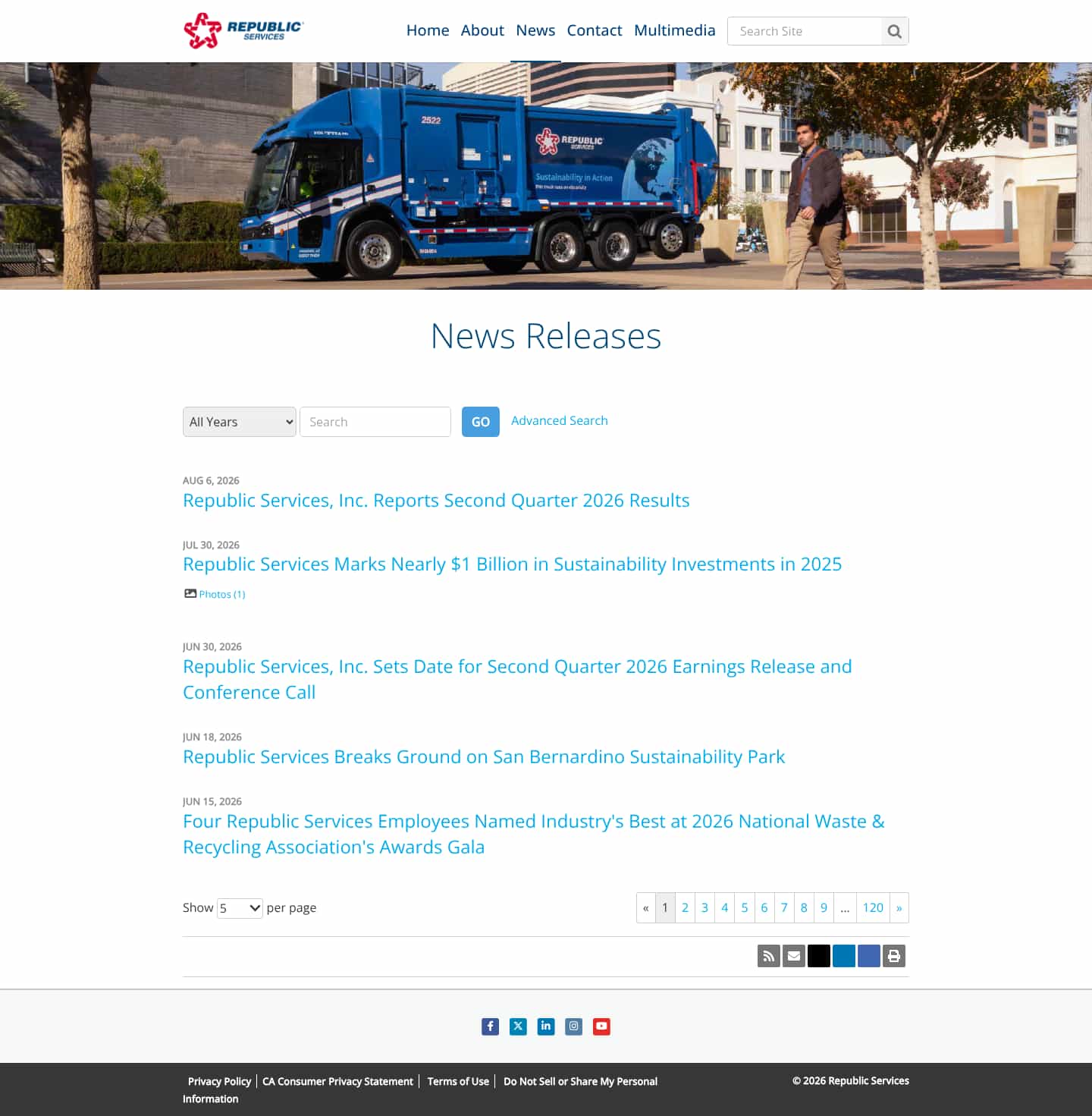 Latest website image capture