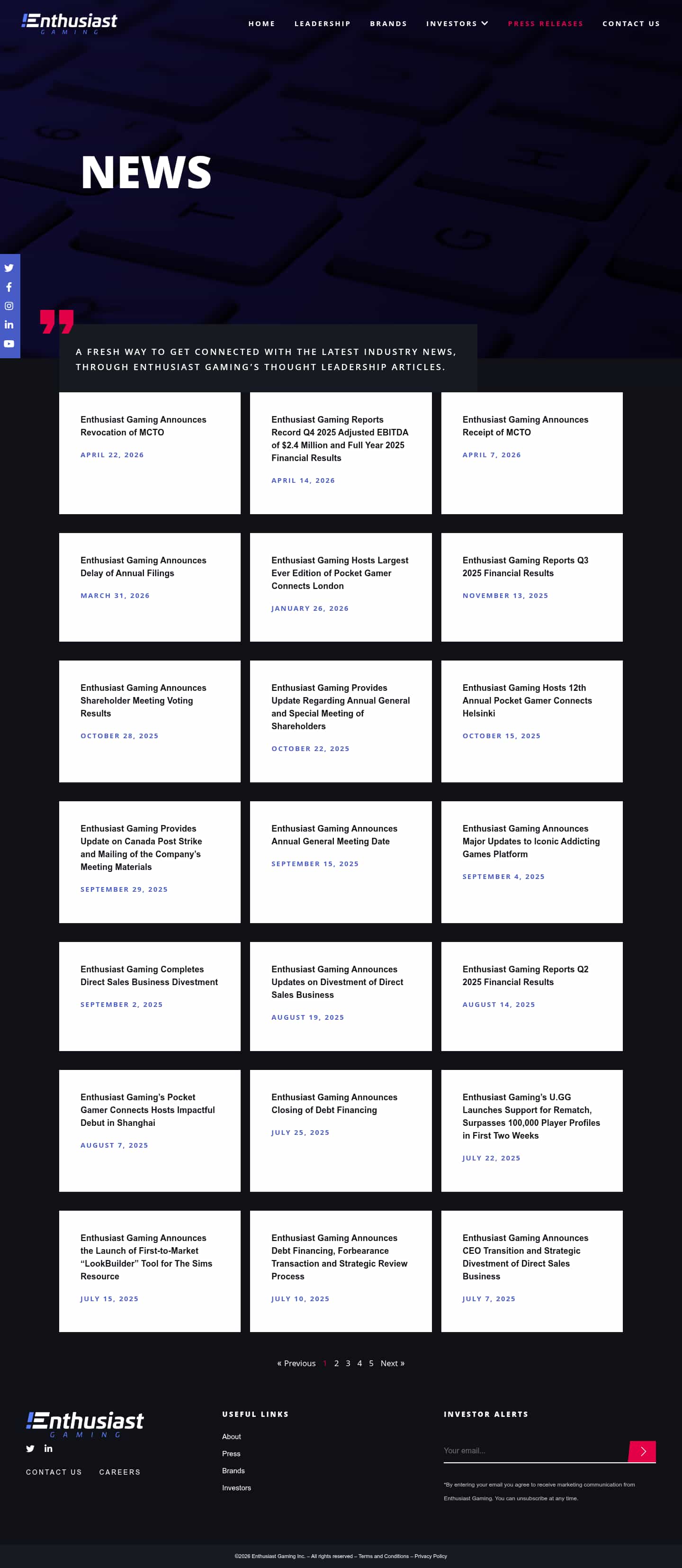 Latest website image capture