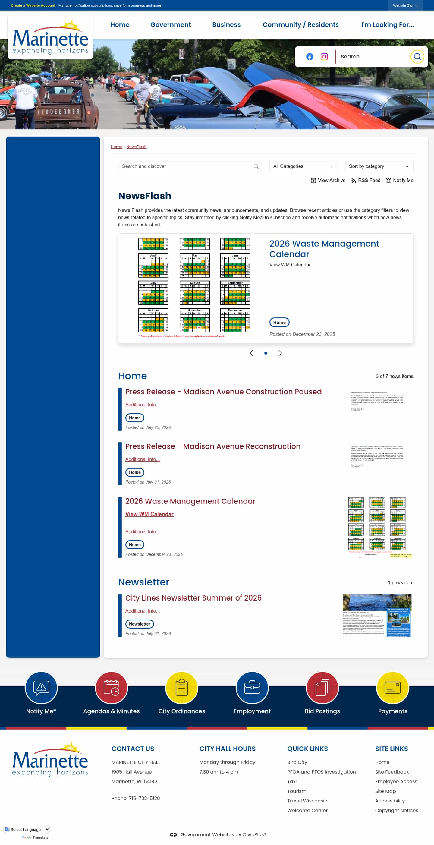 Latest website image capture