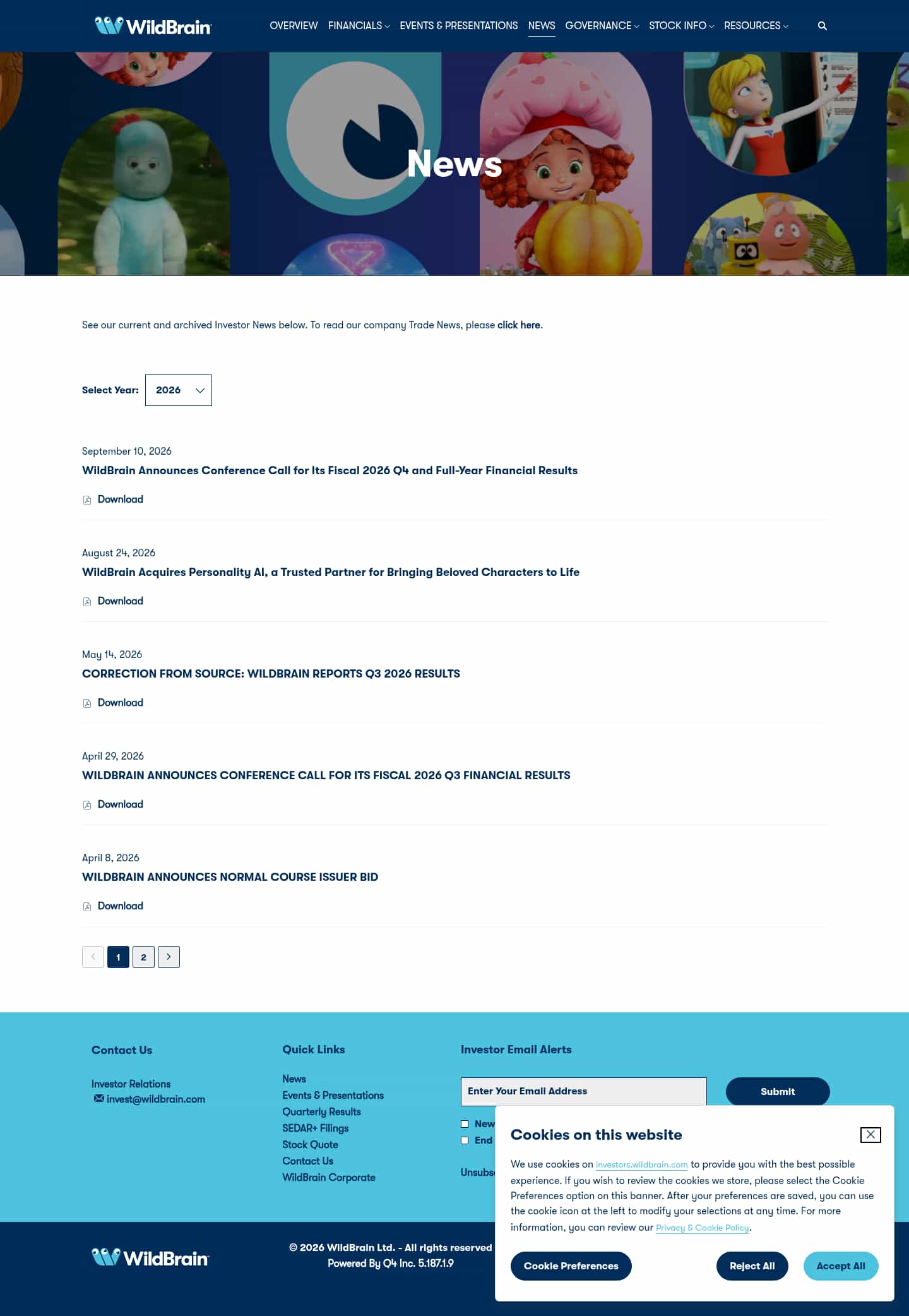 Latest website image capture