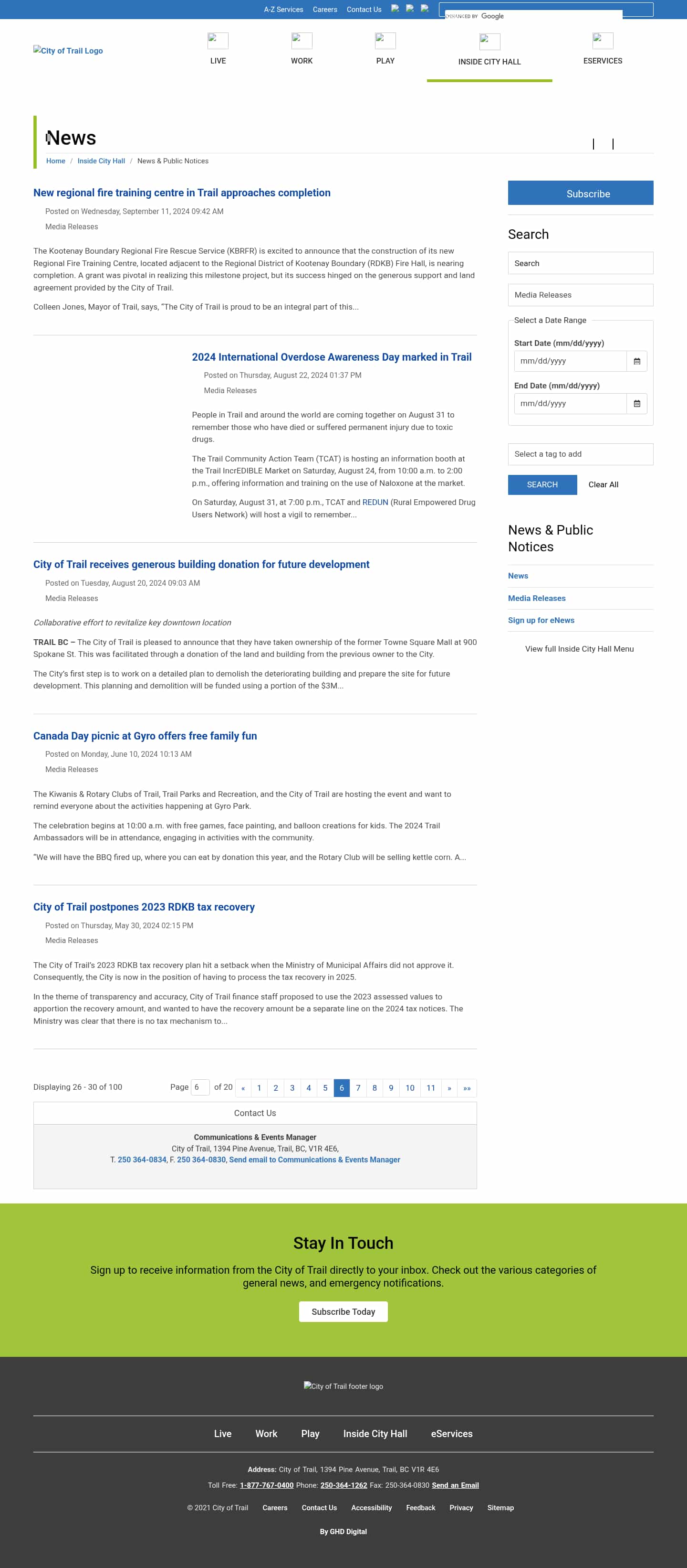 Latest website image capture