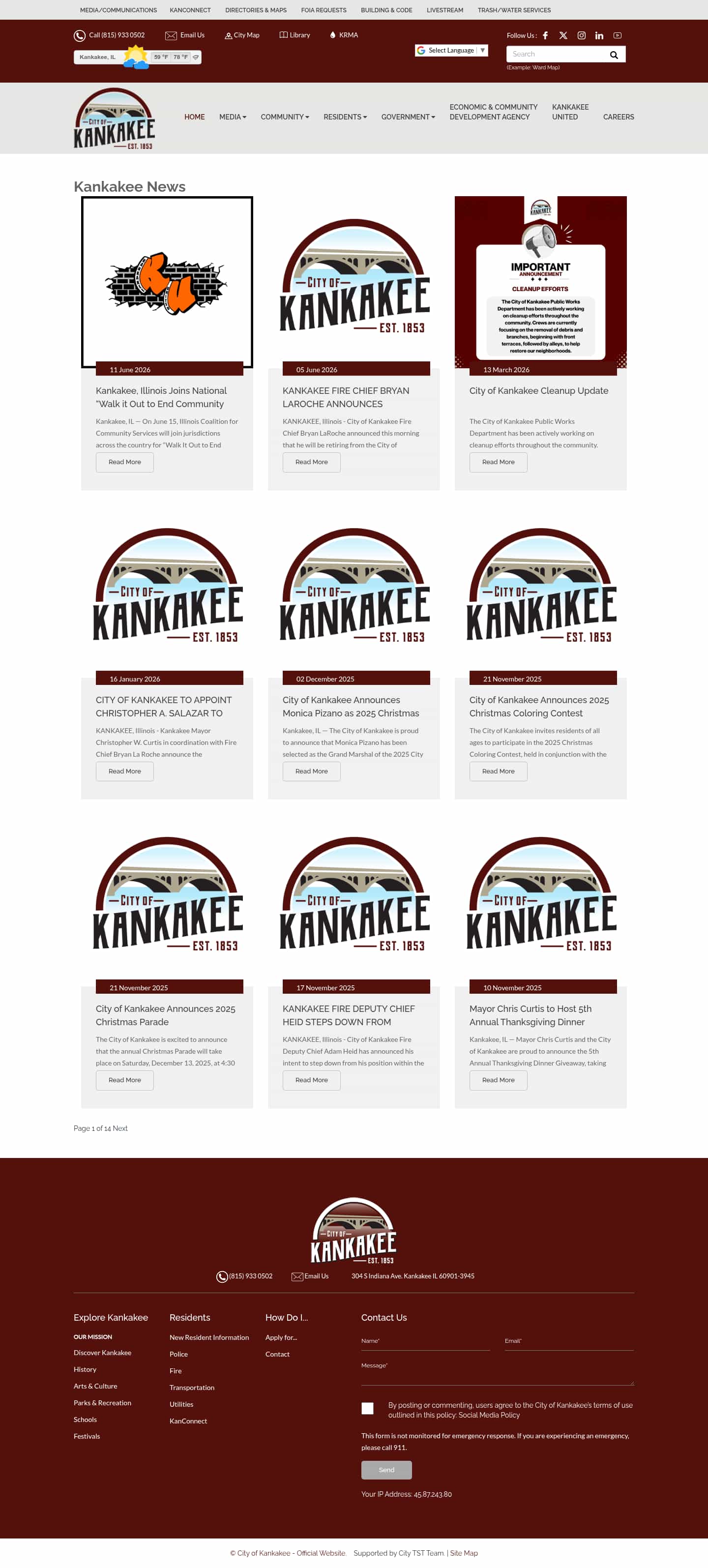 Latest website image capture