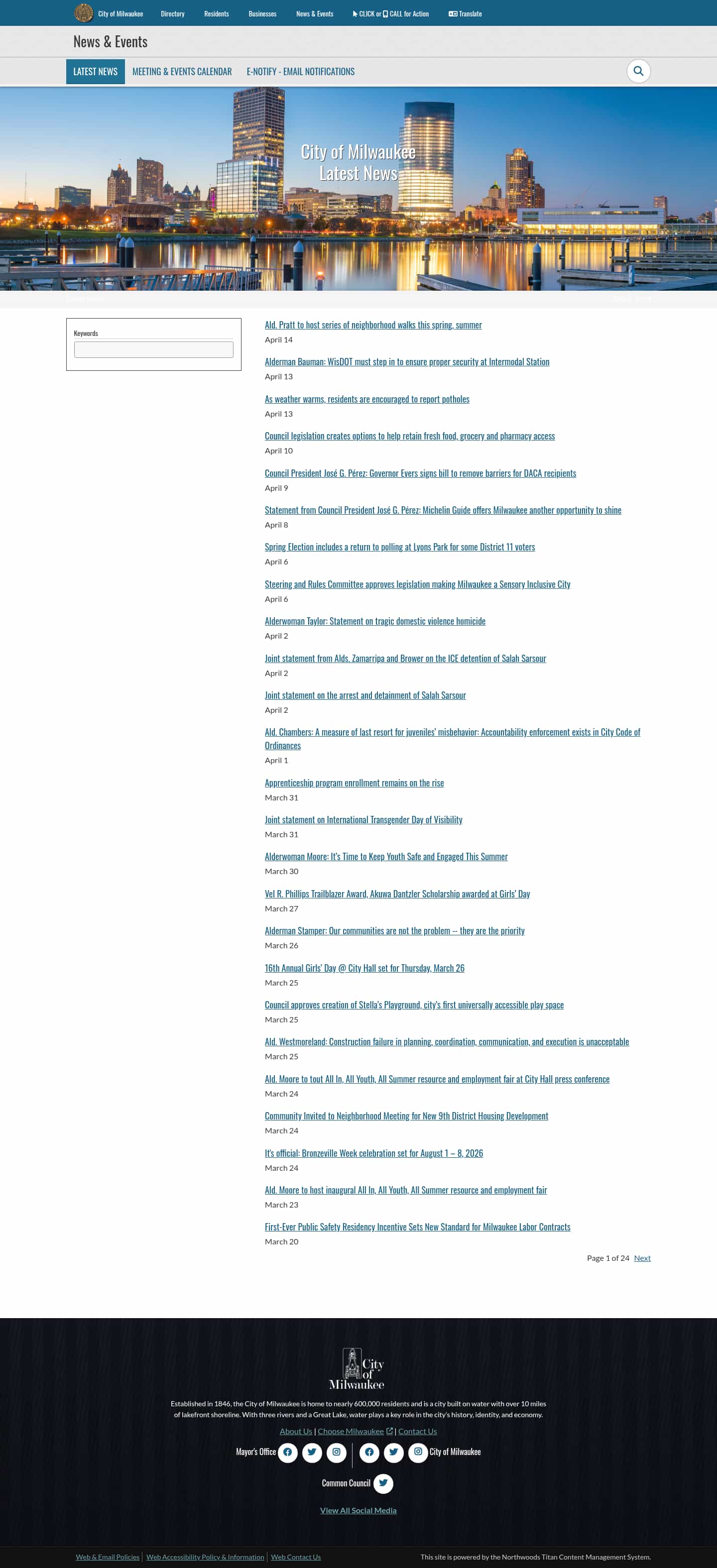 Latest website image capture