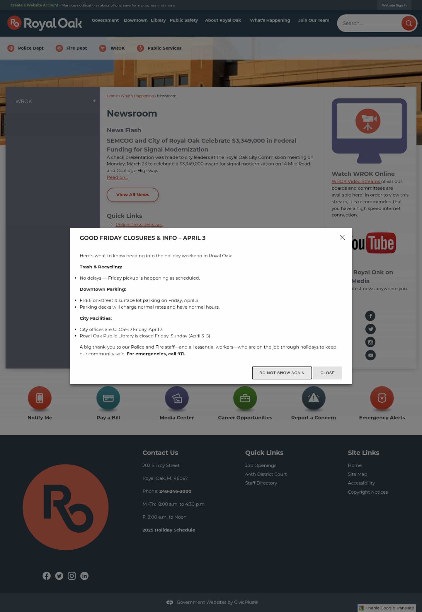 Latest website image capture