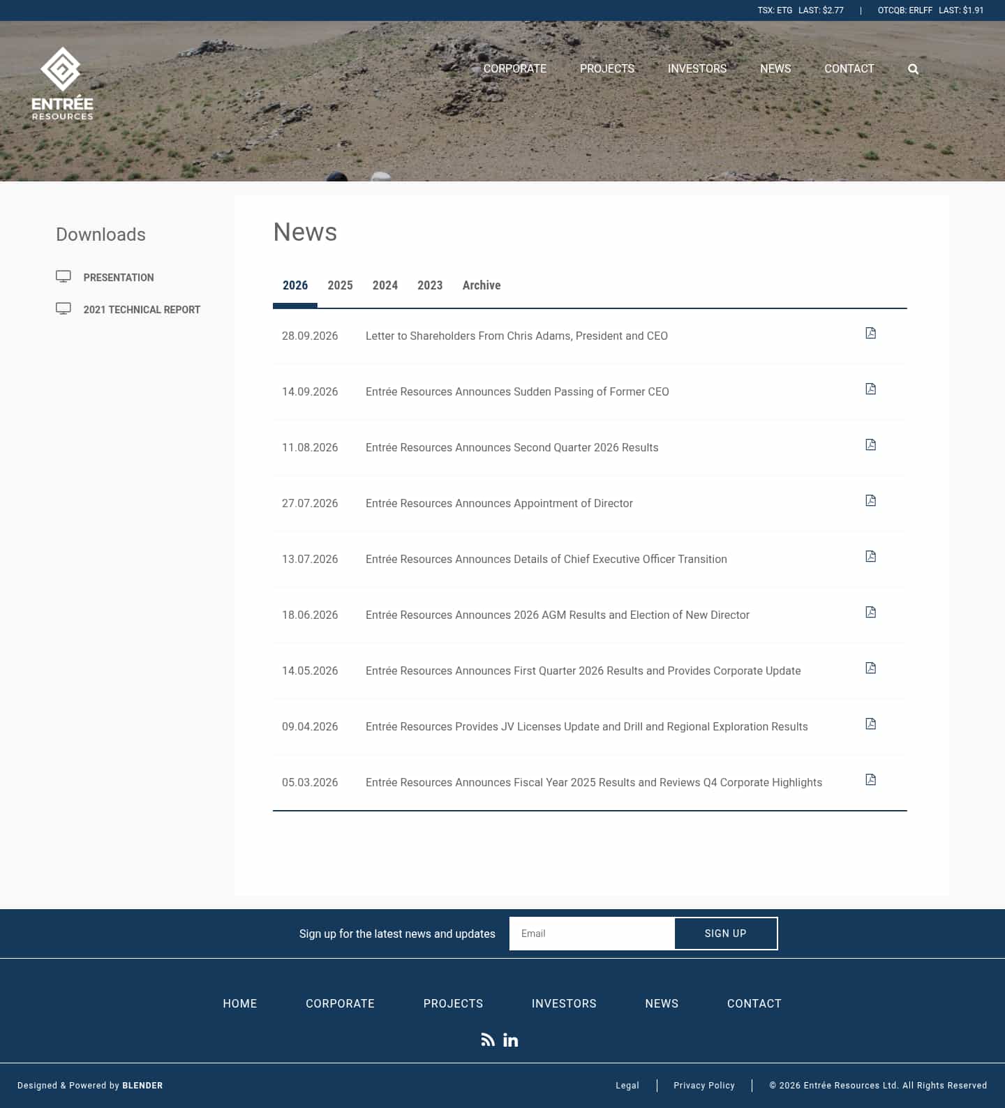 Latest website image capture