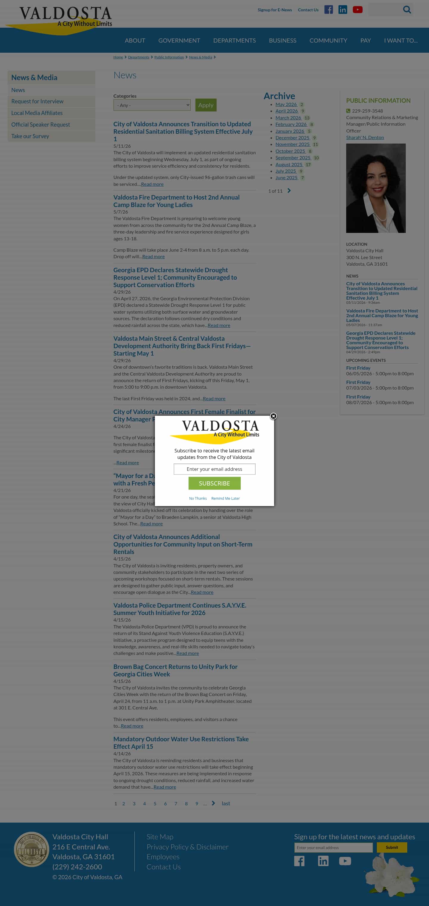 Latest website image capture