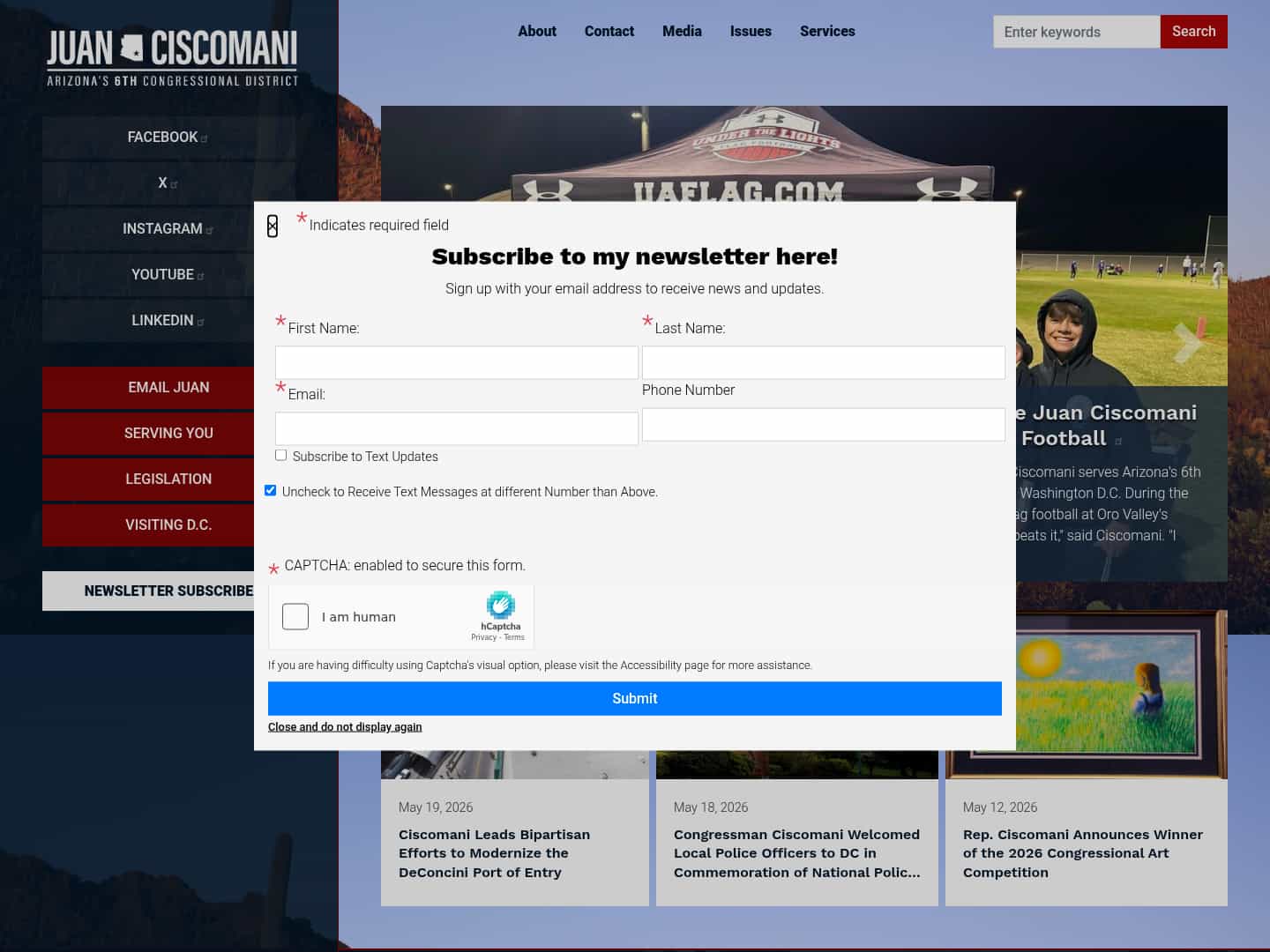 Latest website image capture